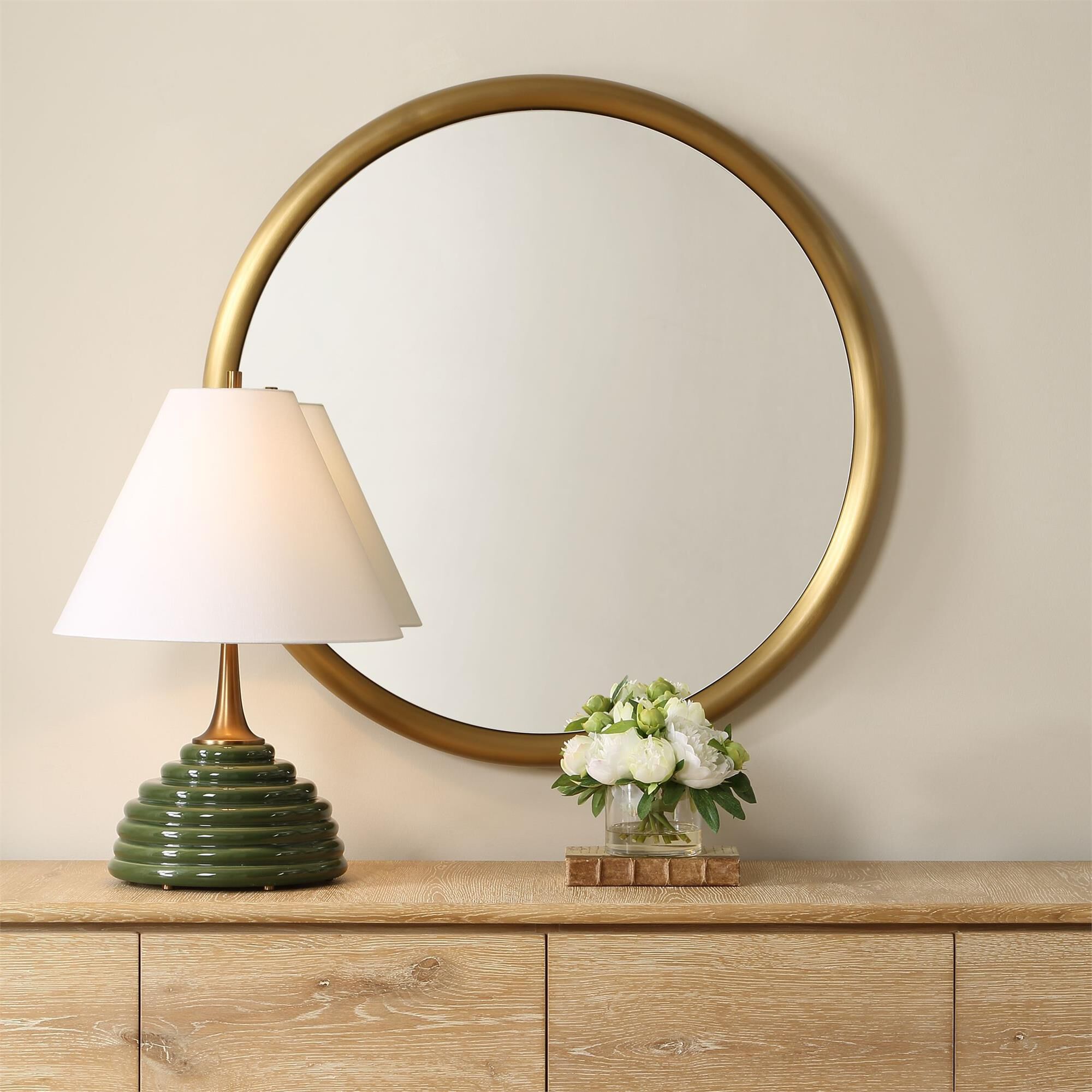 Shown in Brass, Gold finish