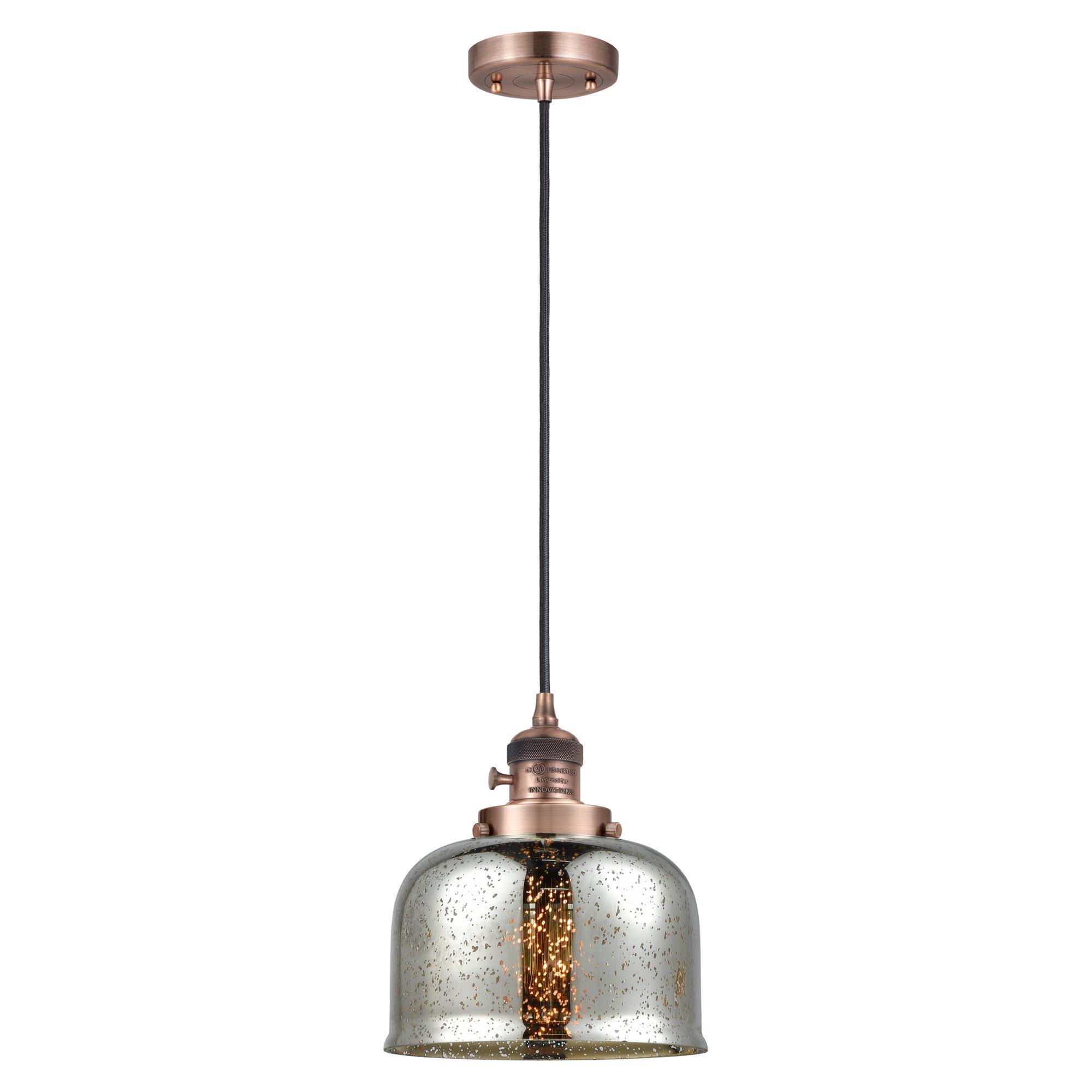 Shown in Antique Copper finish and Silver Plated Mercury glass