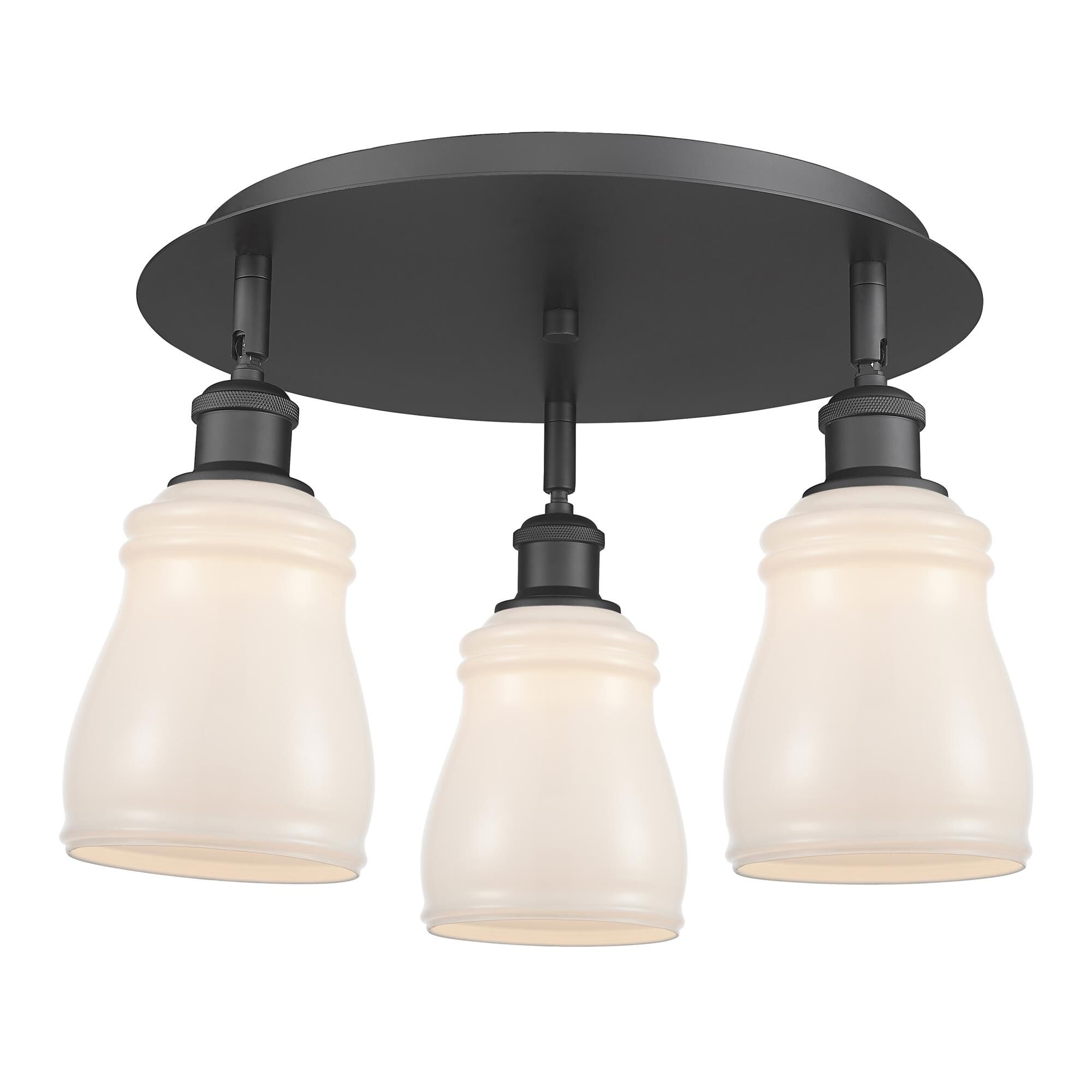 Shown in Matte Black finish and White glass