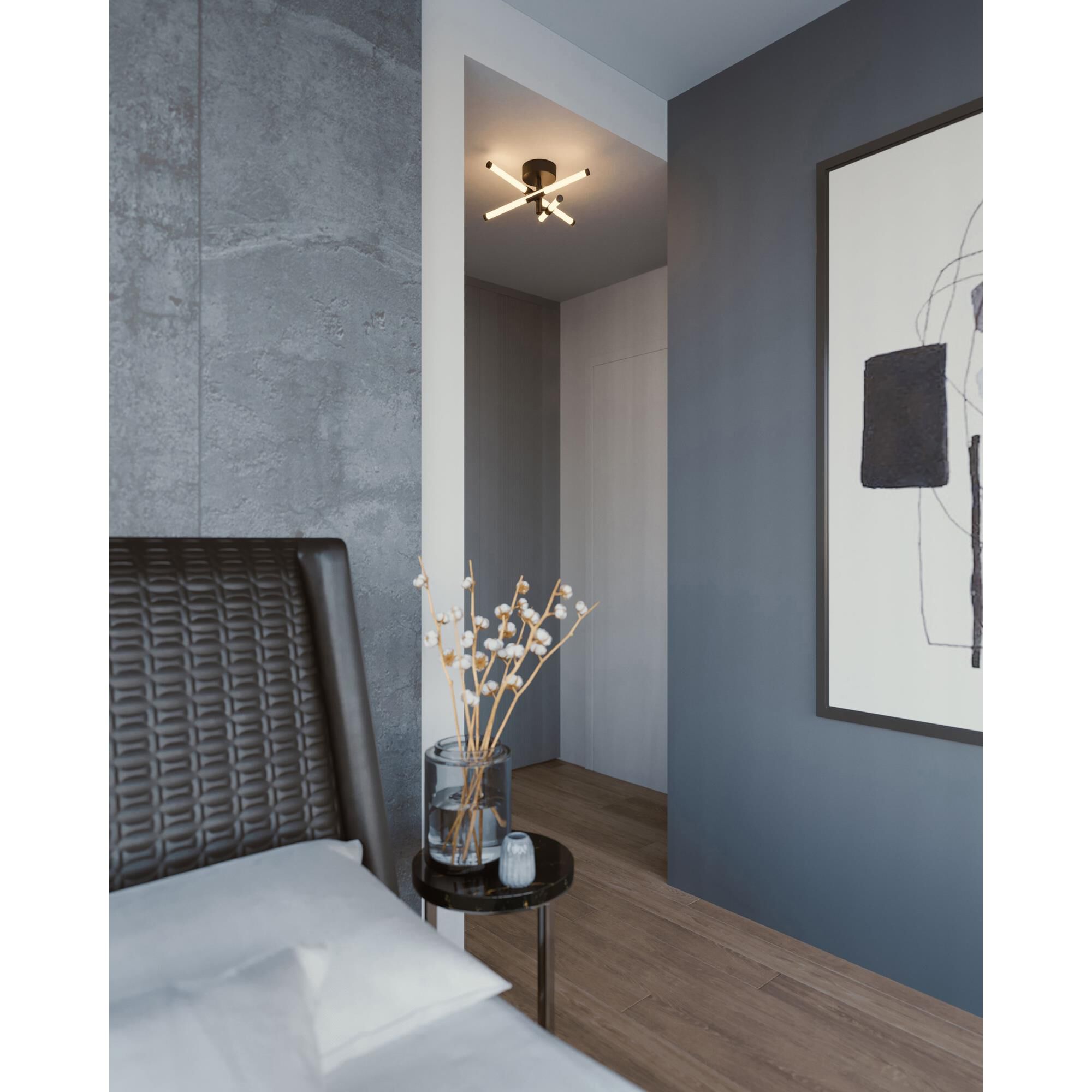 Rusnak 15 Inch 3 Light LED Semi Flush Mount by AFX Lighting