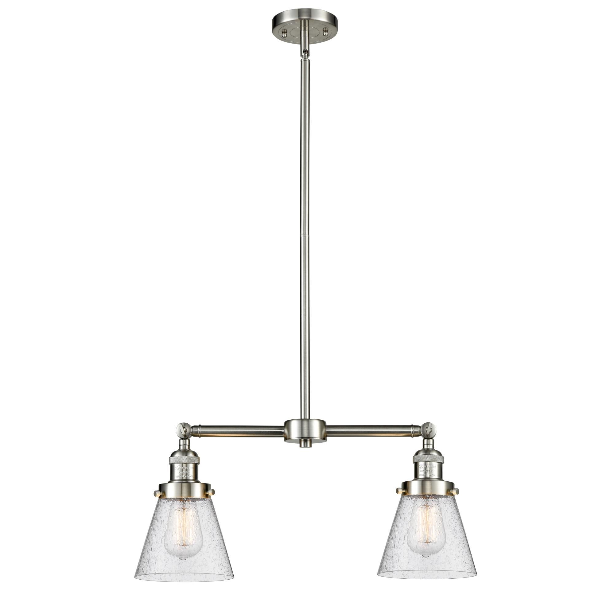 Bruno Marashlian Small Cone 21 Inch 2 Light Mini Chandelier by Innovations Lighting