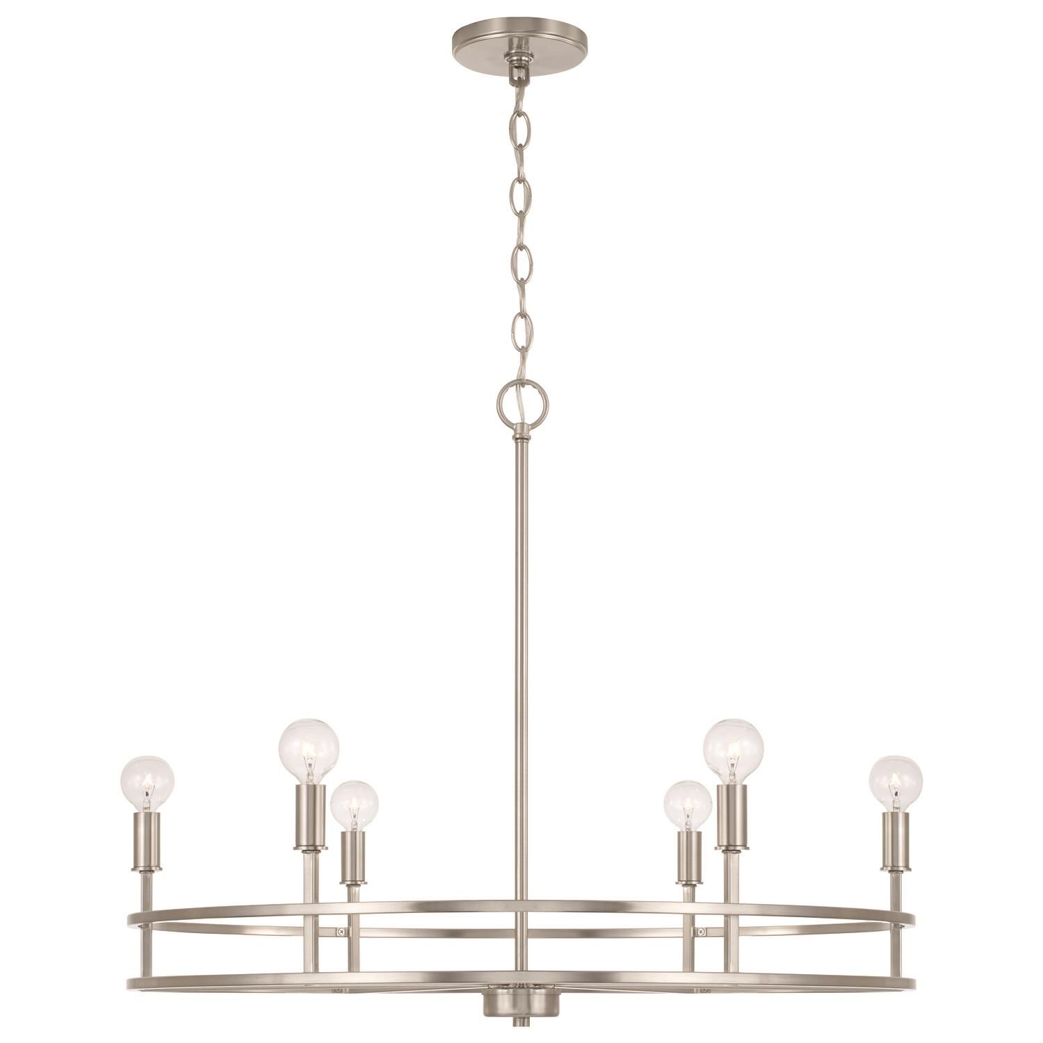 Fuller 28 Inch 6 Light Chandelier by Homeplace by Capital Lighting Fixture Company