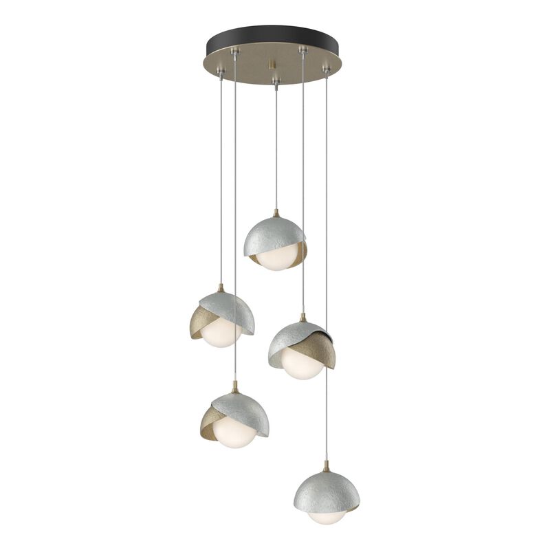 Brooklyn 16 Inch 5 Light Multi Light Pendant by Hubbardton Forge