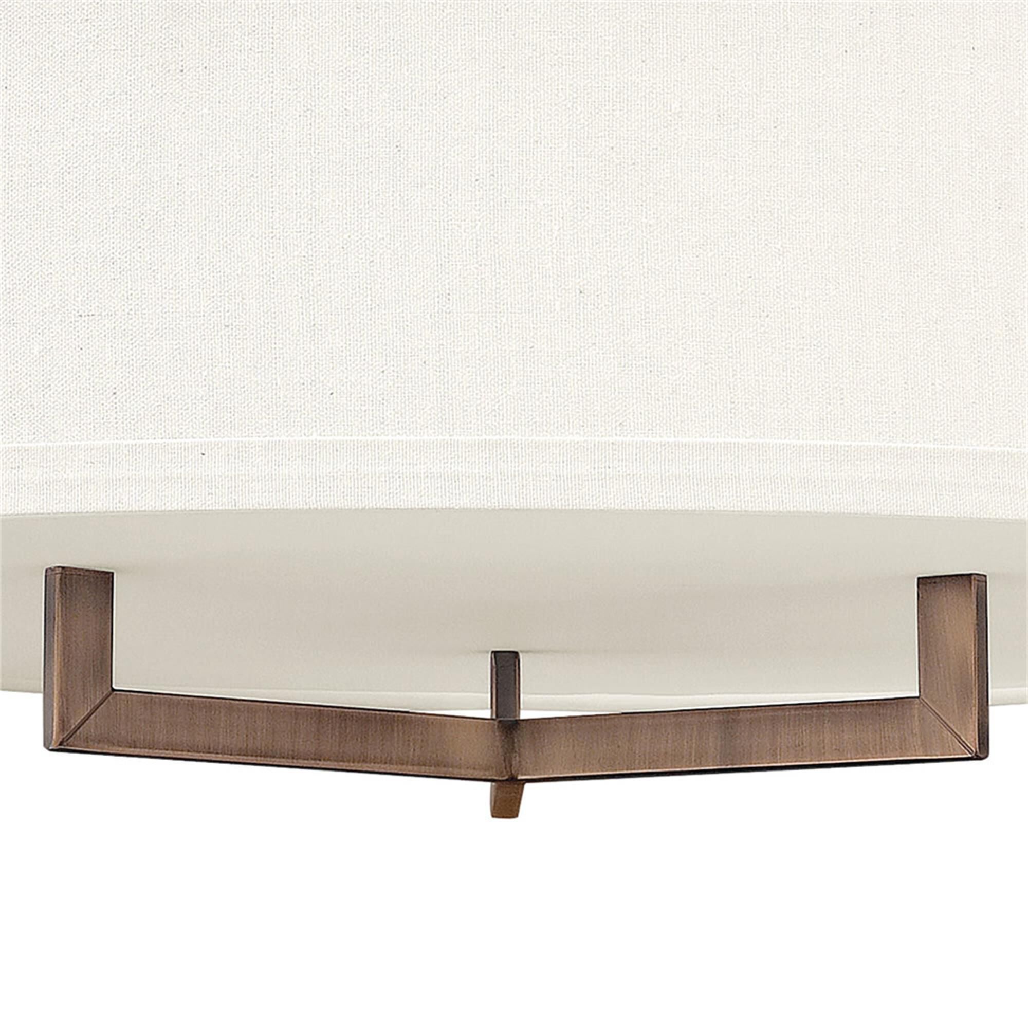 Hampton 26 Inch 3 Light Semi Flush Mount,