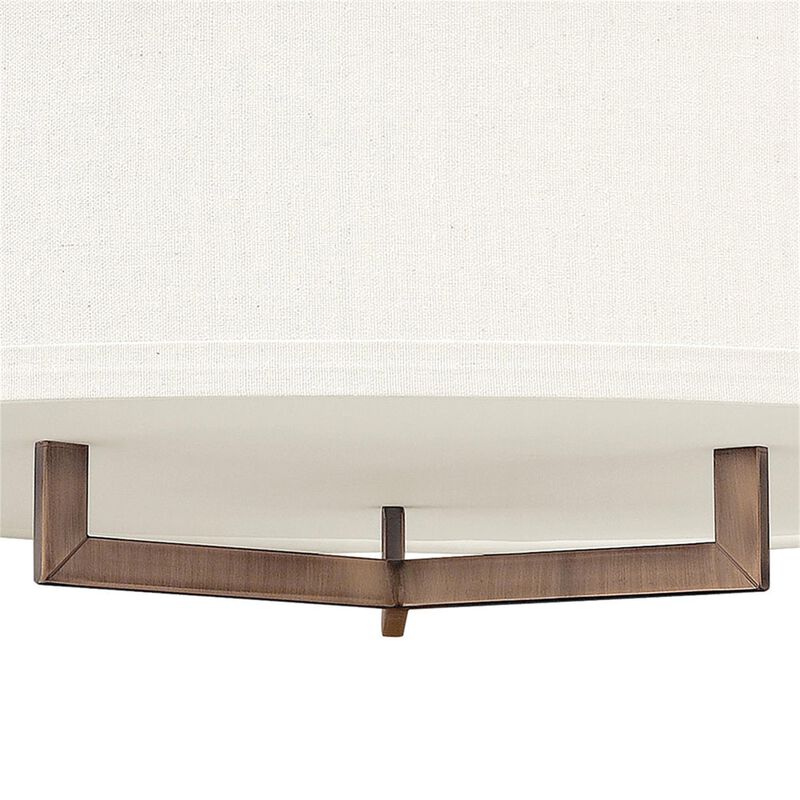 Hampton 26 Inch 3 Light Semi Flush Mount by Hinkley