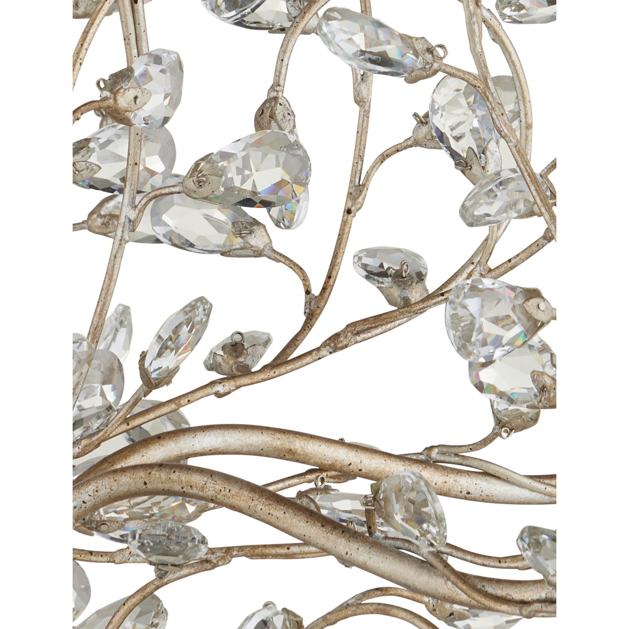 Crystal Bud 28 Inch 6 Light Chandelier by Currey and Company