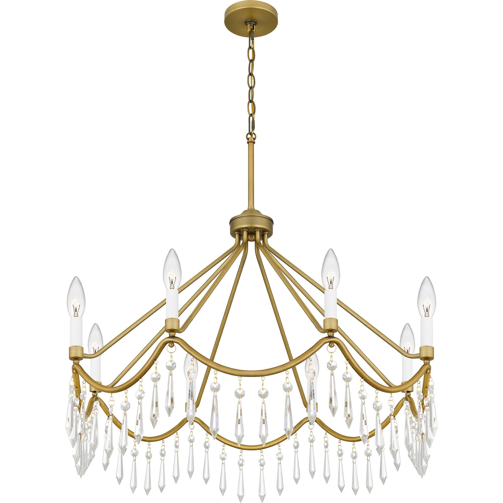 Airedale 30 Inch 8 Light Chandelier by Quoizel