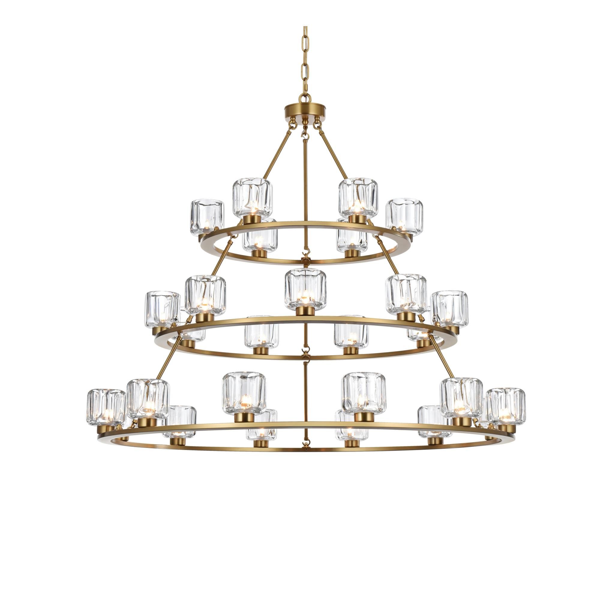 Shown in Satin Gold And Clear finish