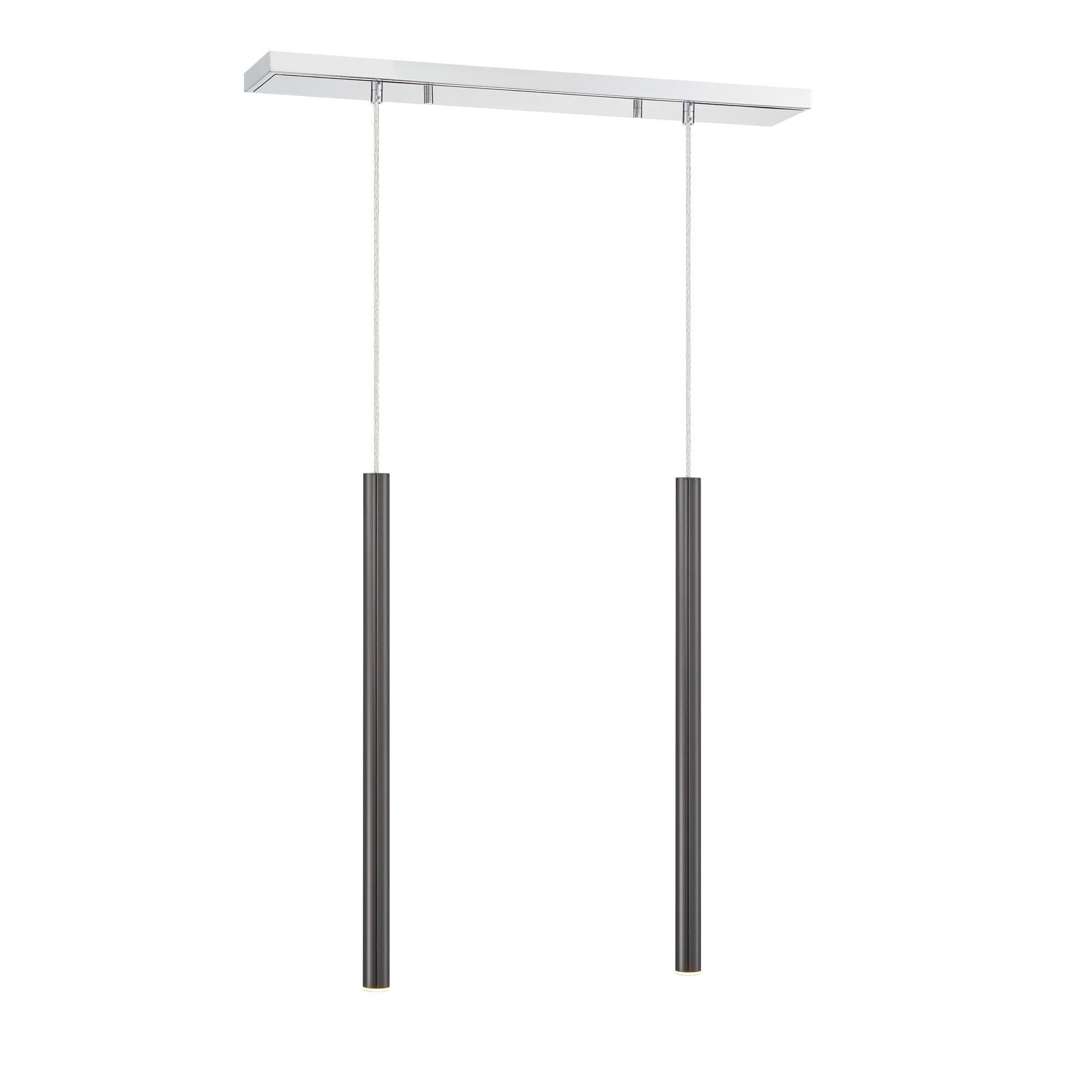 Shown in Chrome finish and Steel glass and Steel shade