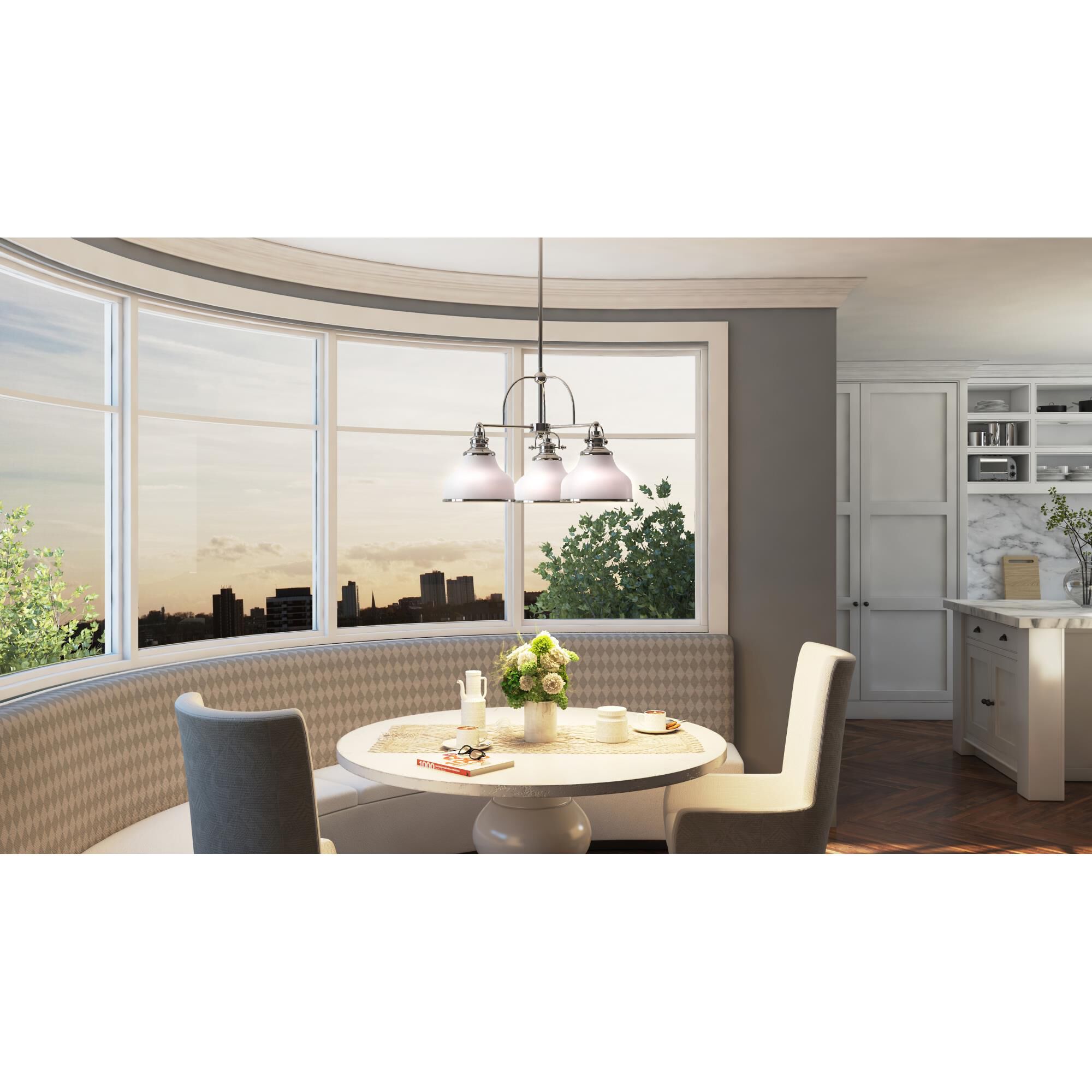 Grant 24 Inch 3 Light Chandelier by Quoizel