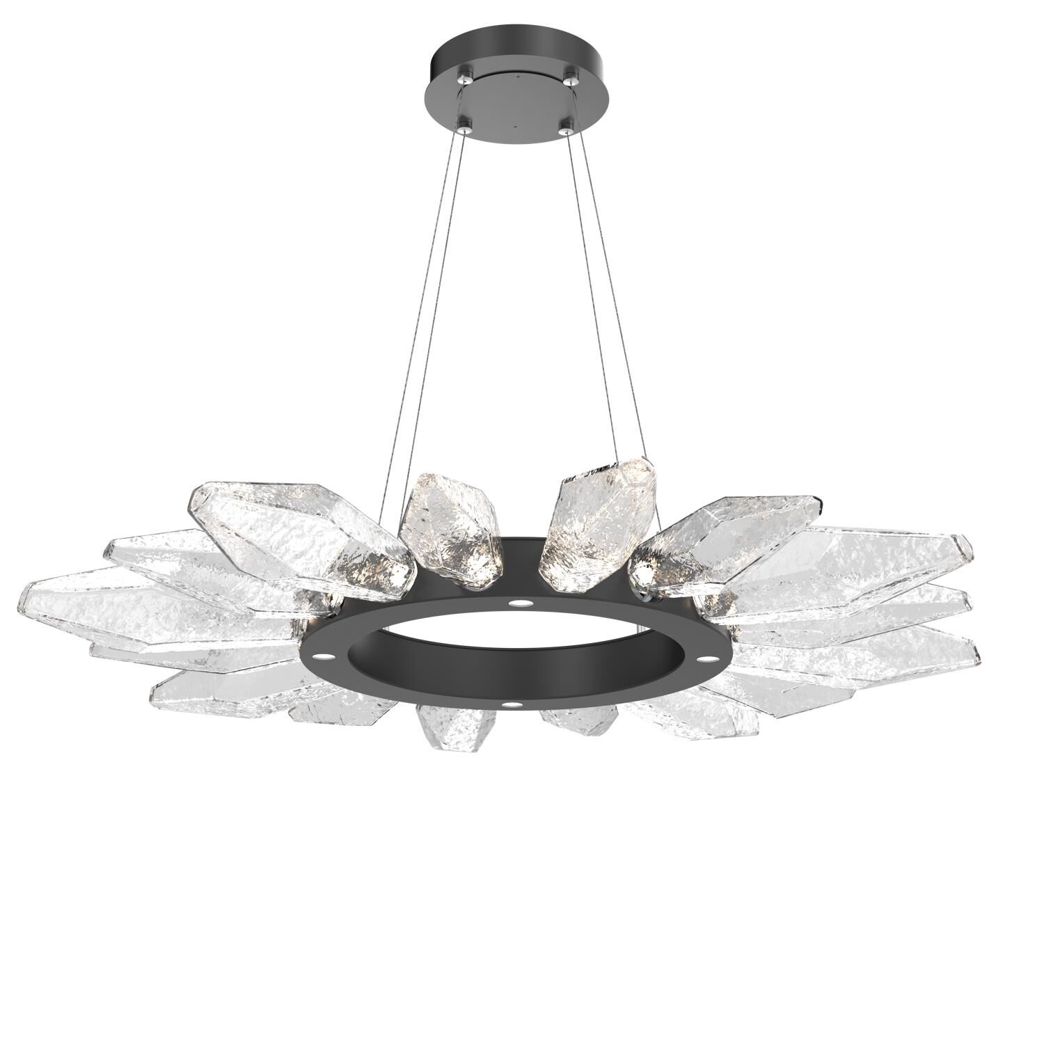 Rock Crystal 41 Inch 20 Light LED Chandelier by Hammerton Studio
