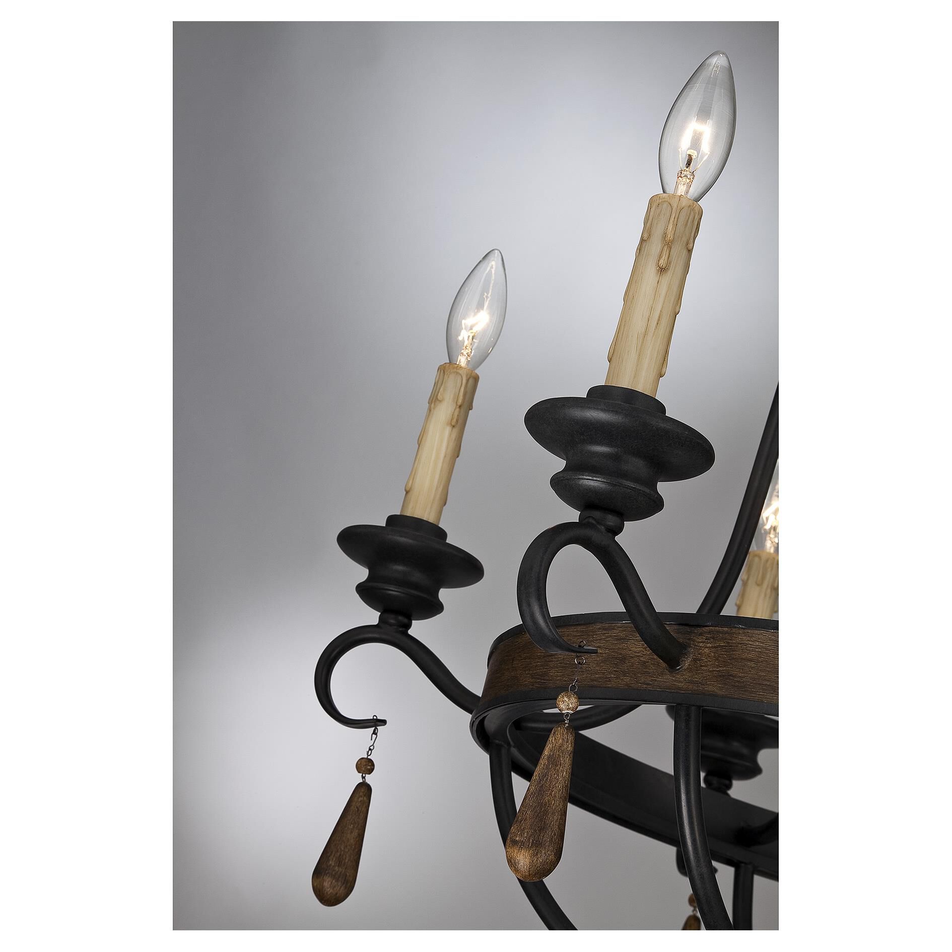 Kelsey 28 Inch 6 Light Chandelier by Savoy House