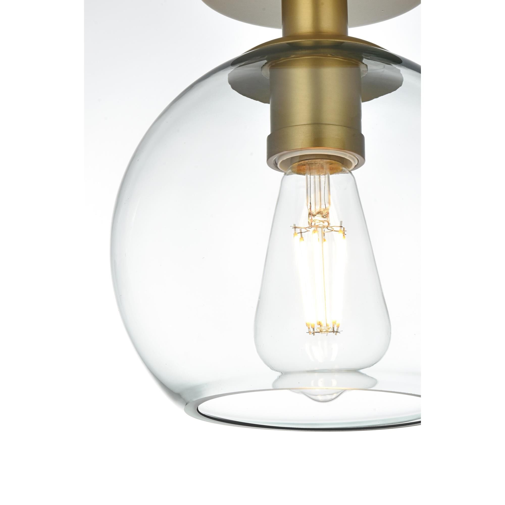 Shown in Satin Gold And Clear finish