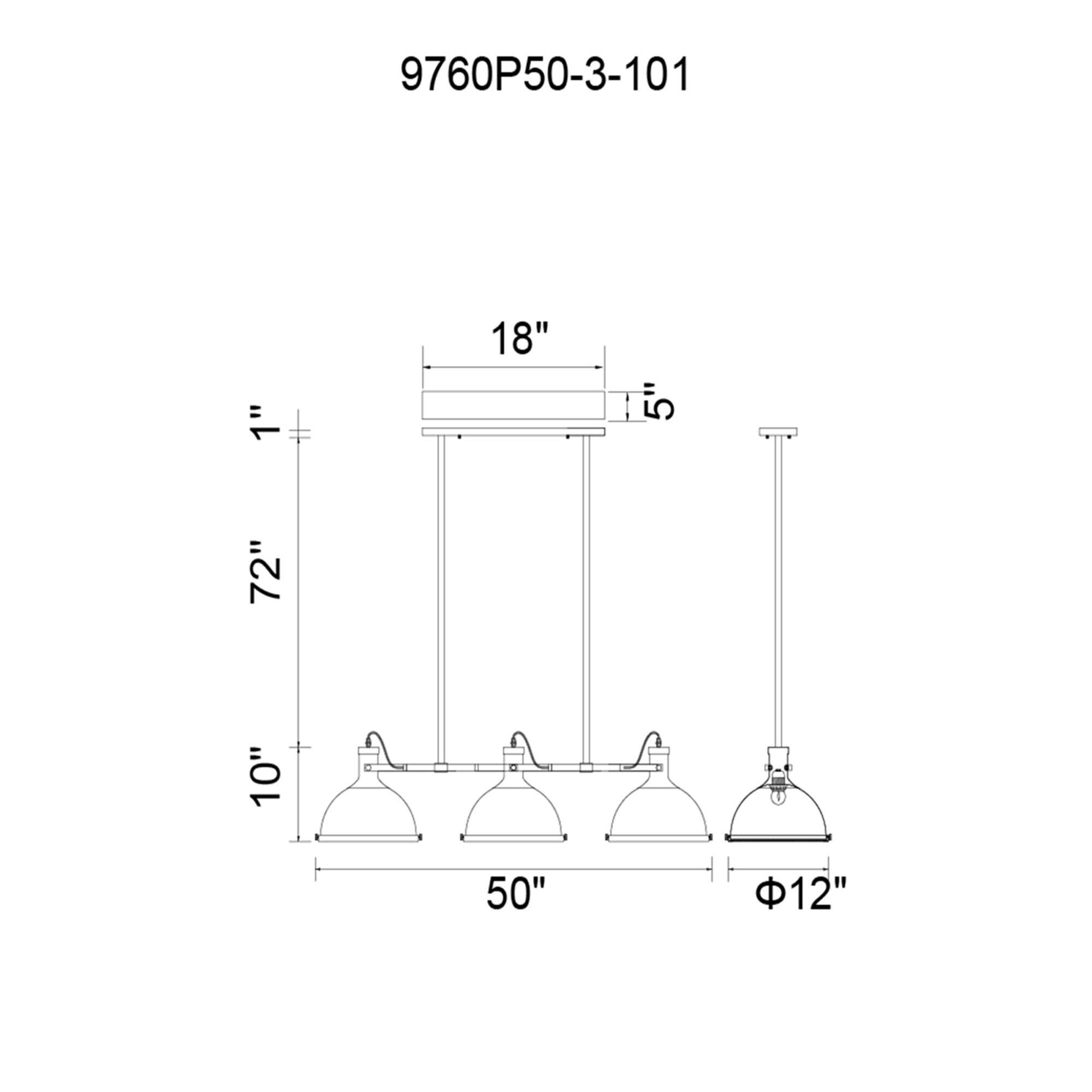 Shown in Black finish and Clear glass