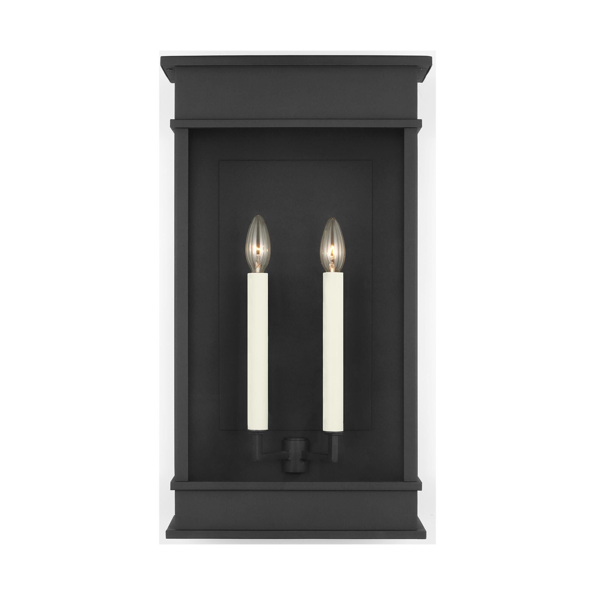 Shown in Textured Black finish and Clear Glass Panel And Clear Glass Panels shade