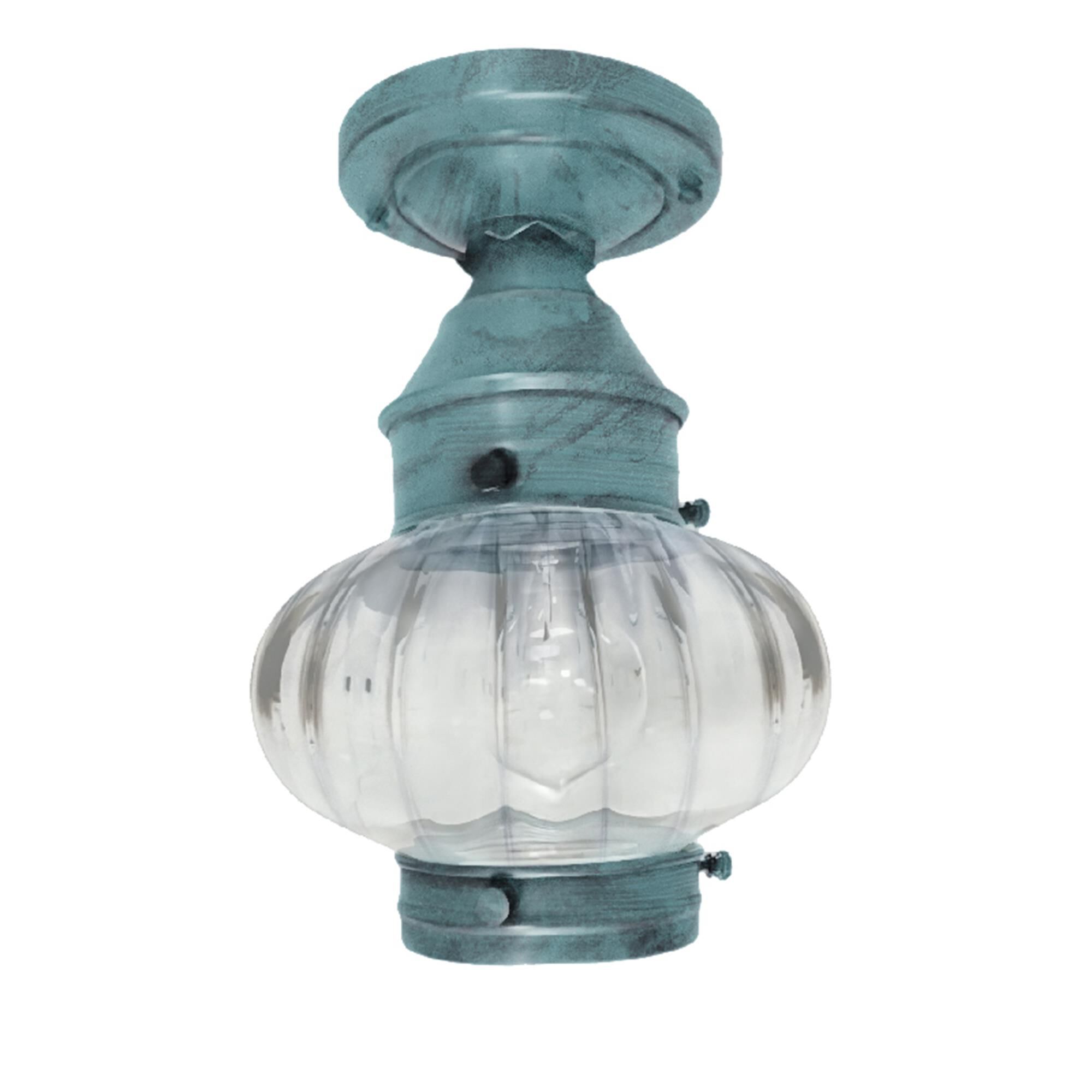 Onion 7 Inch Outdoor Flush Mount,