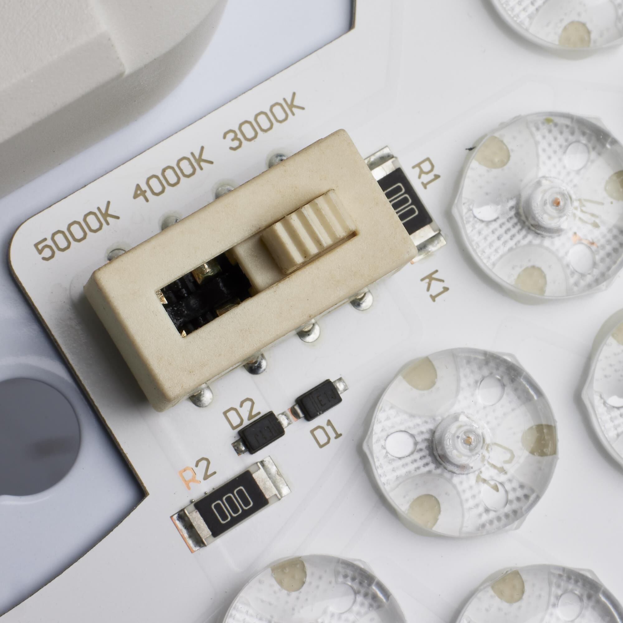 Shown in White finish