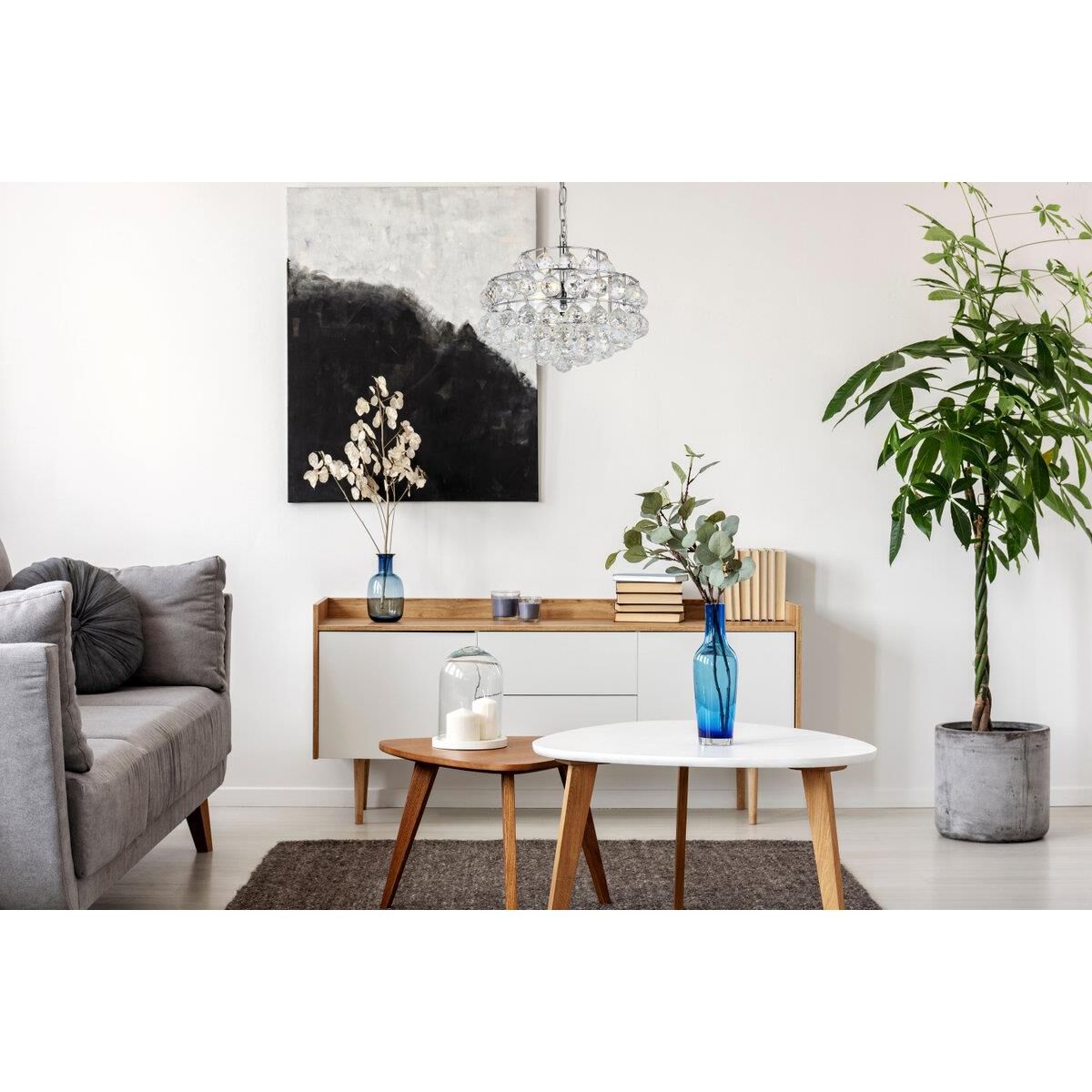 Savannah 14 Inch Large Pendant by Elegant Lighting