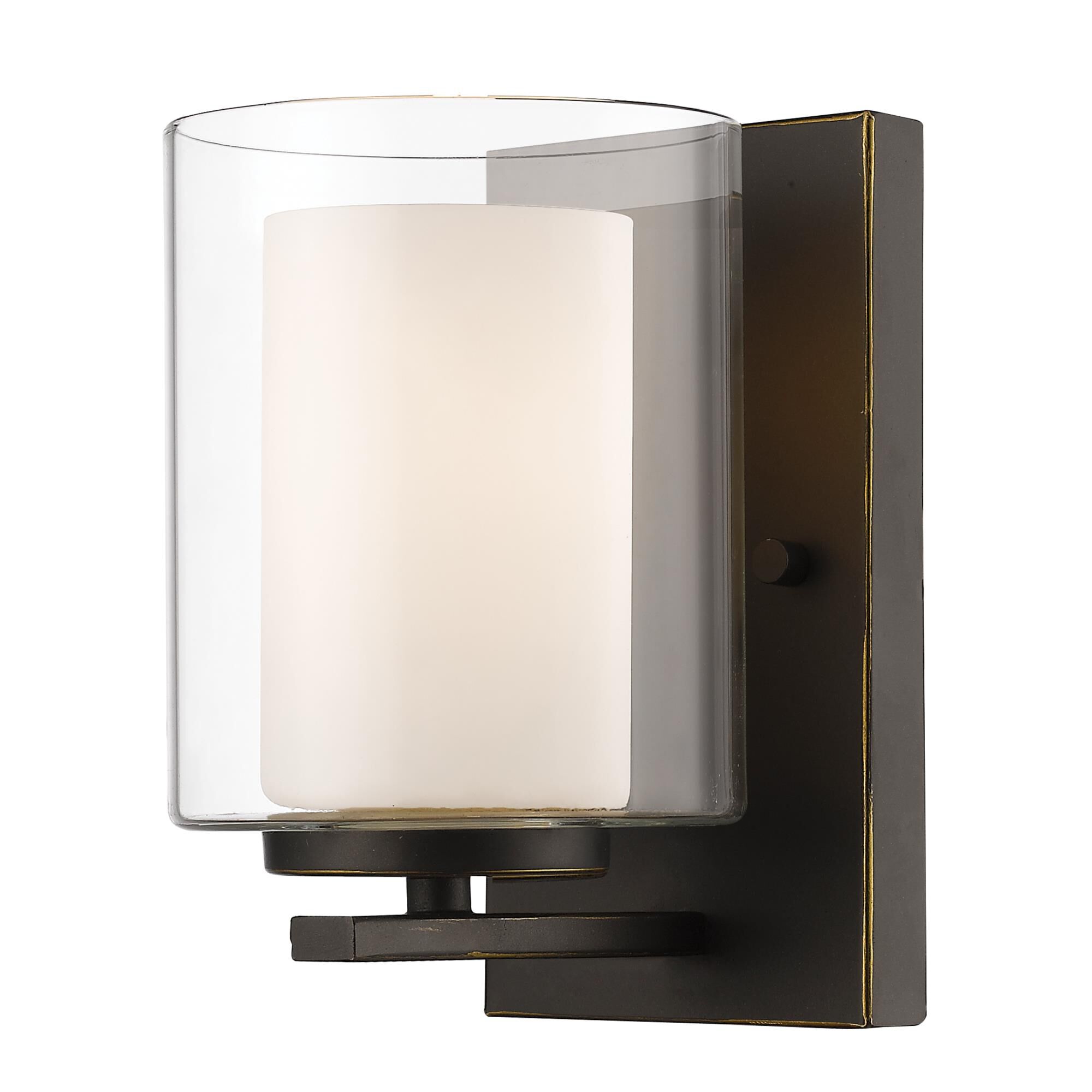 Shown in Olde Bronze finish and Glass shade