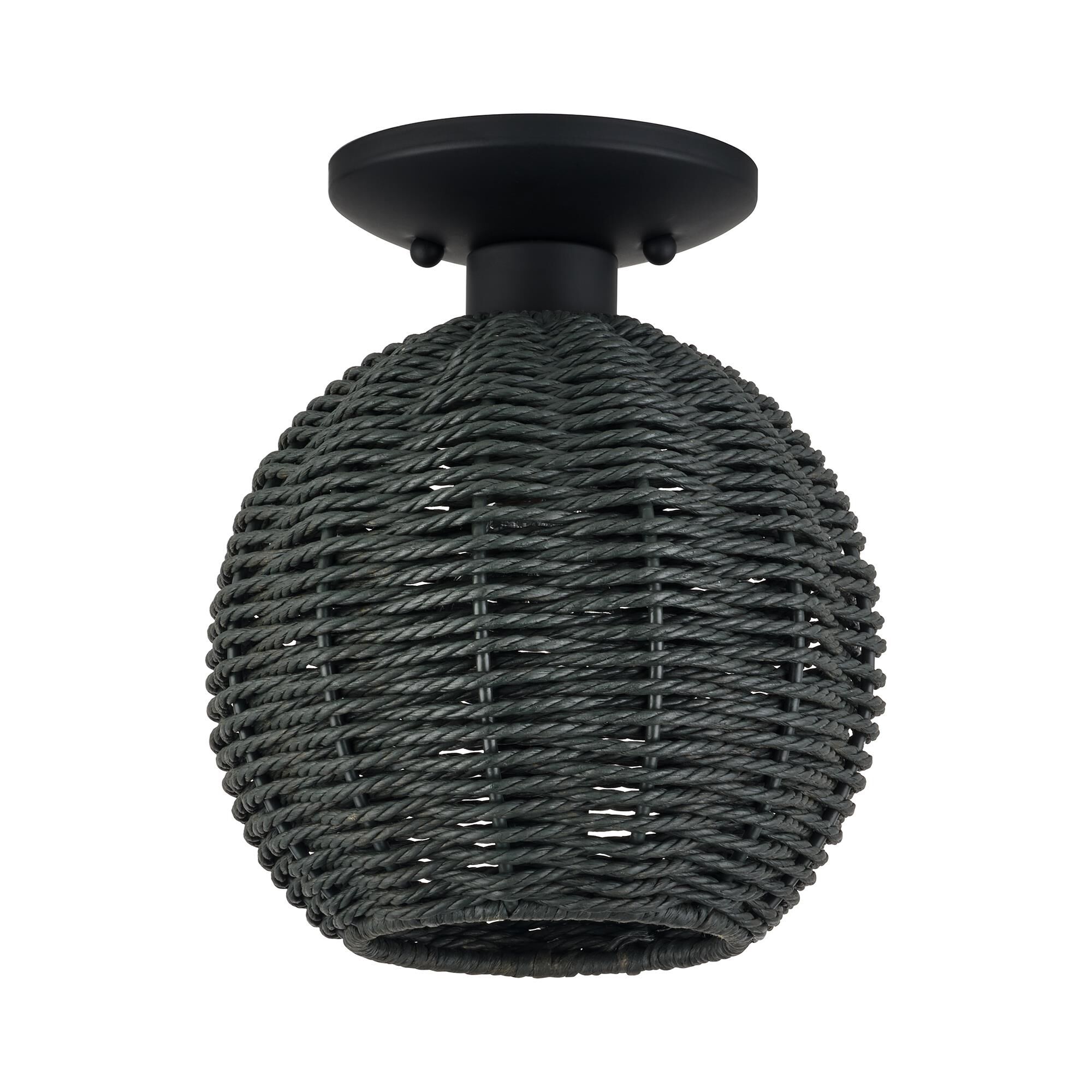 Deluna 8 Inch Semi Flush Mount by Livex Lighting