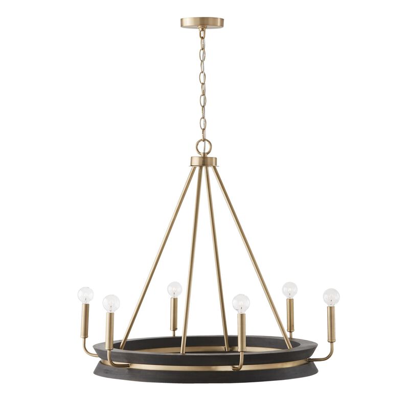 Finn 31 Inch 6 Light Chandelier by Capital Lighting Fixture Company