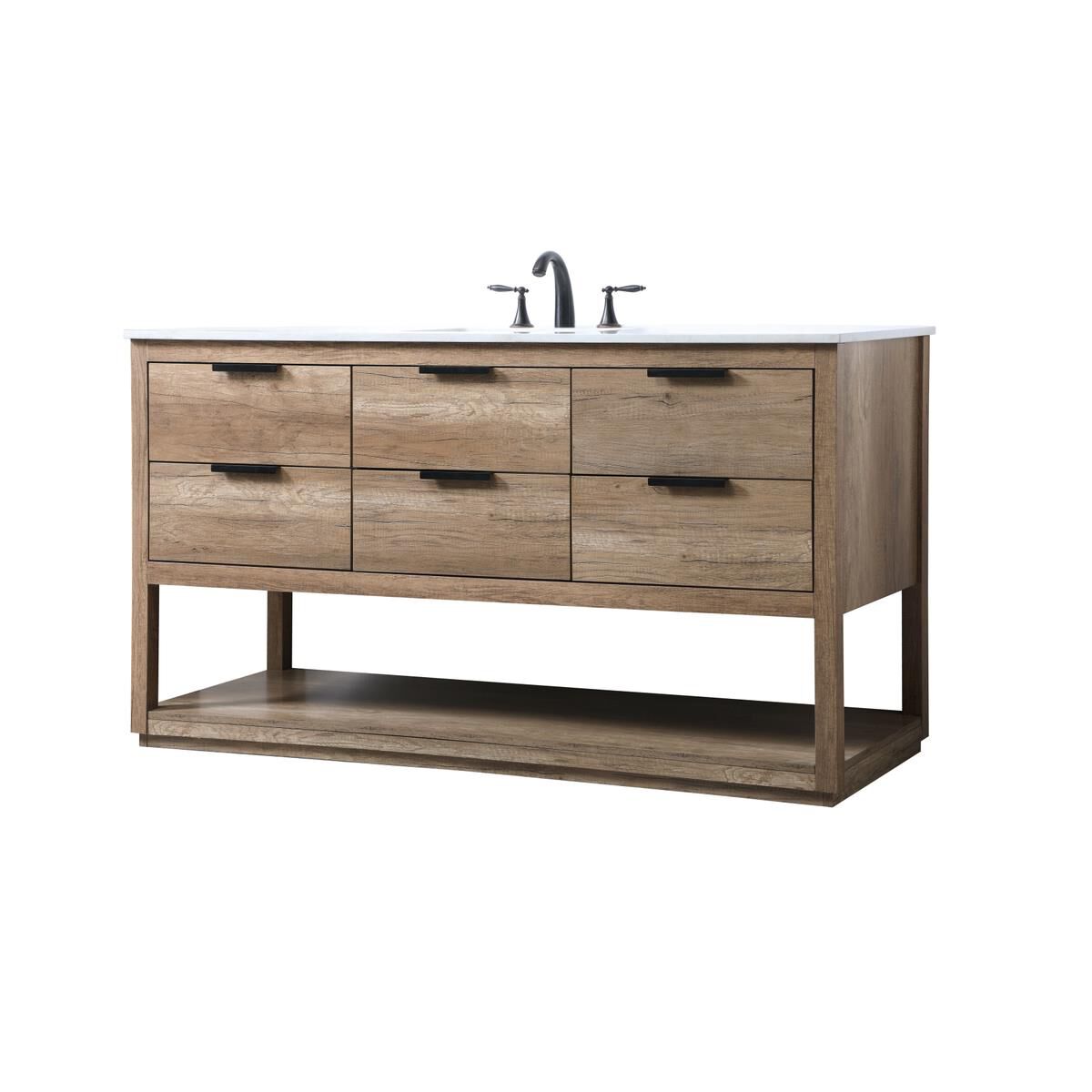 Larkin 60 Inch Bath Vanity by Elegant Decor
