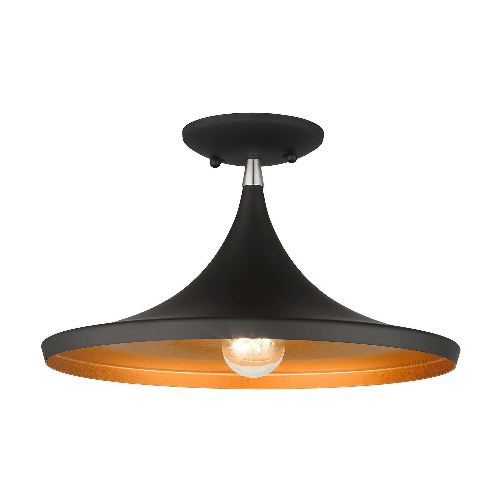 Waldorf 14 Inch 1 Light Semi Flush Mount by Livex Lighting