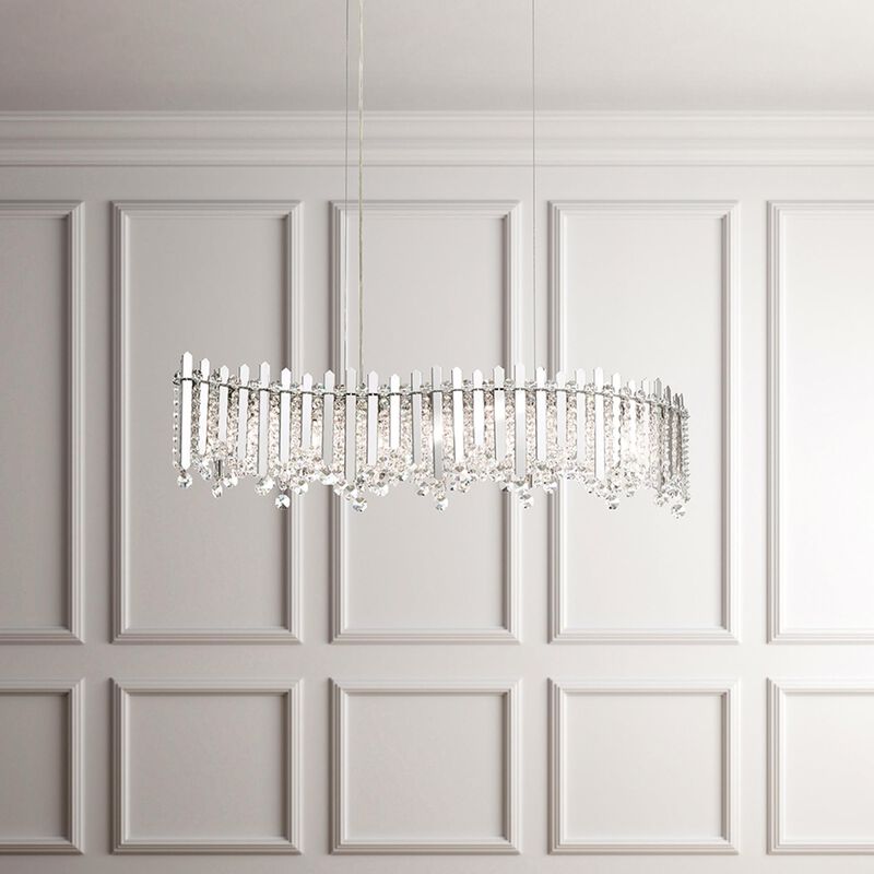 Chatter 32 Inch Linear Chandelier by Schonbek
