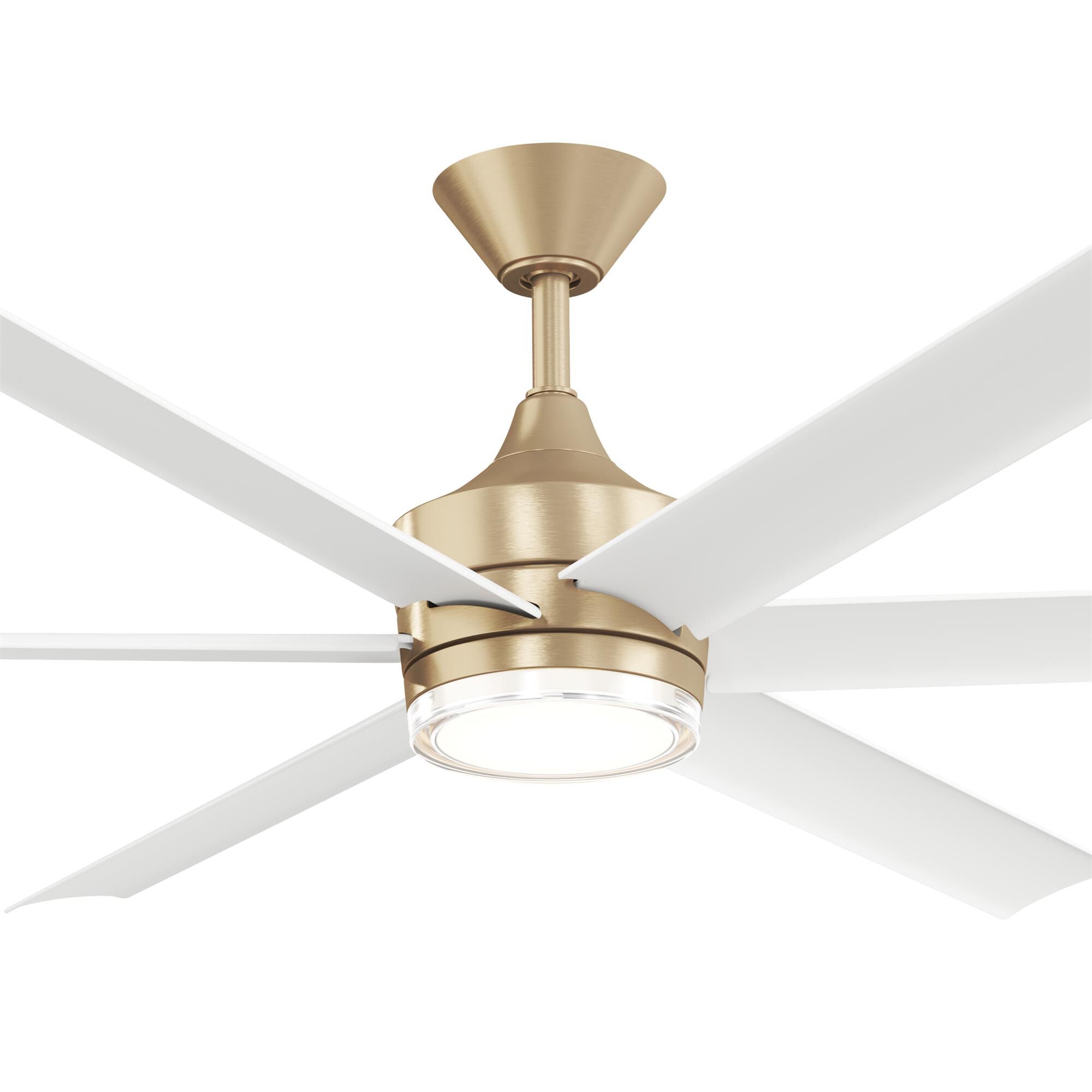 Shown in Champagne Bronze finish and Clear Polycarbonate with Inside Frosted Acrylic glass