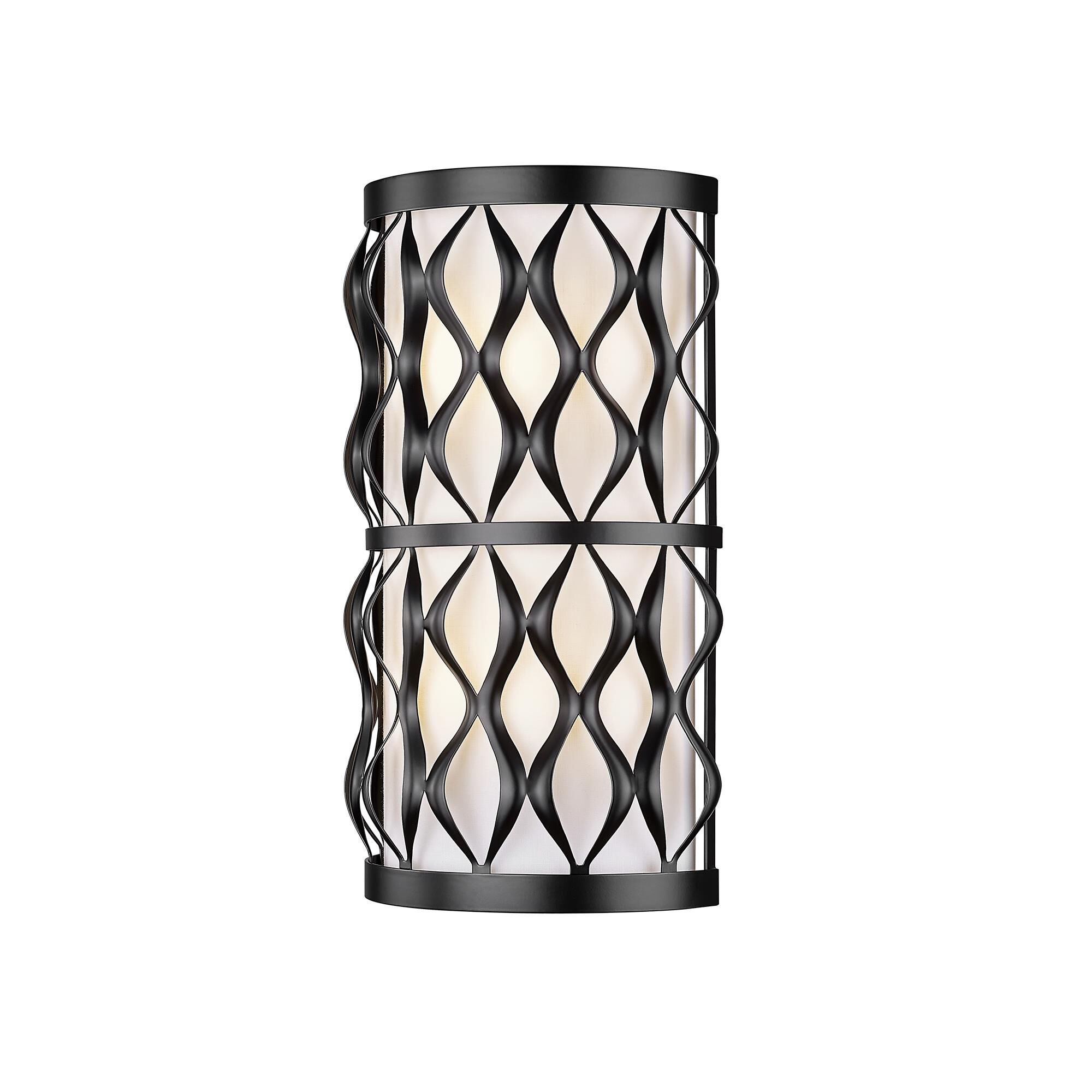 Shown in Matte Black finish and White glass and White shade