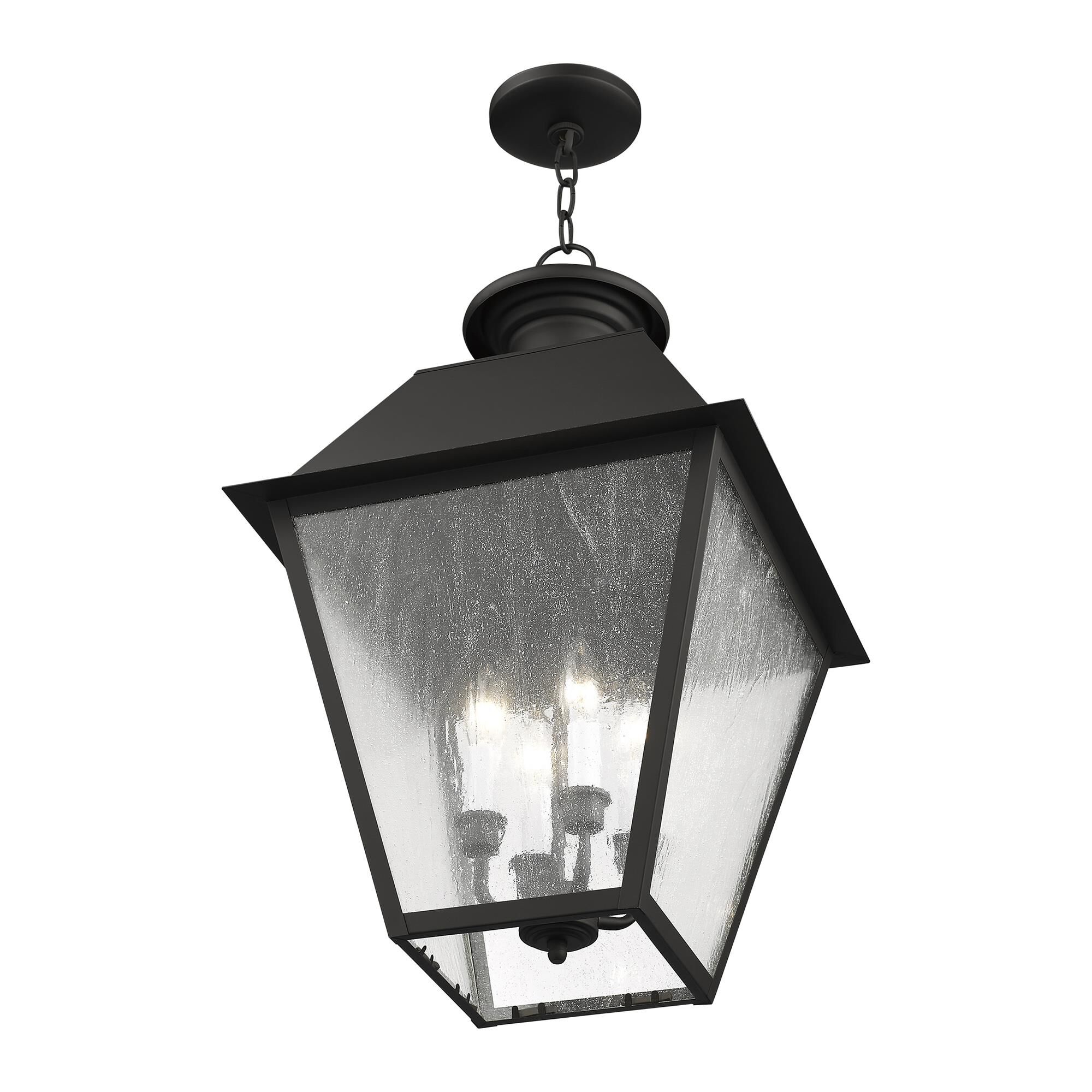 Mansfield 24 Inch Tall 4 Light Outdoor Hanging Lantern by Livex Lighting