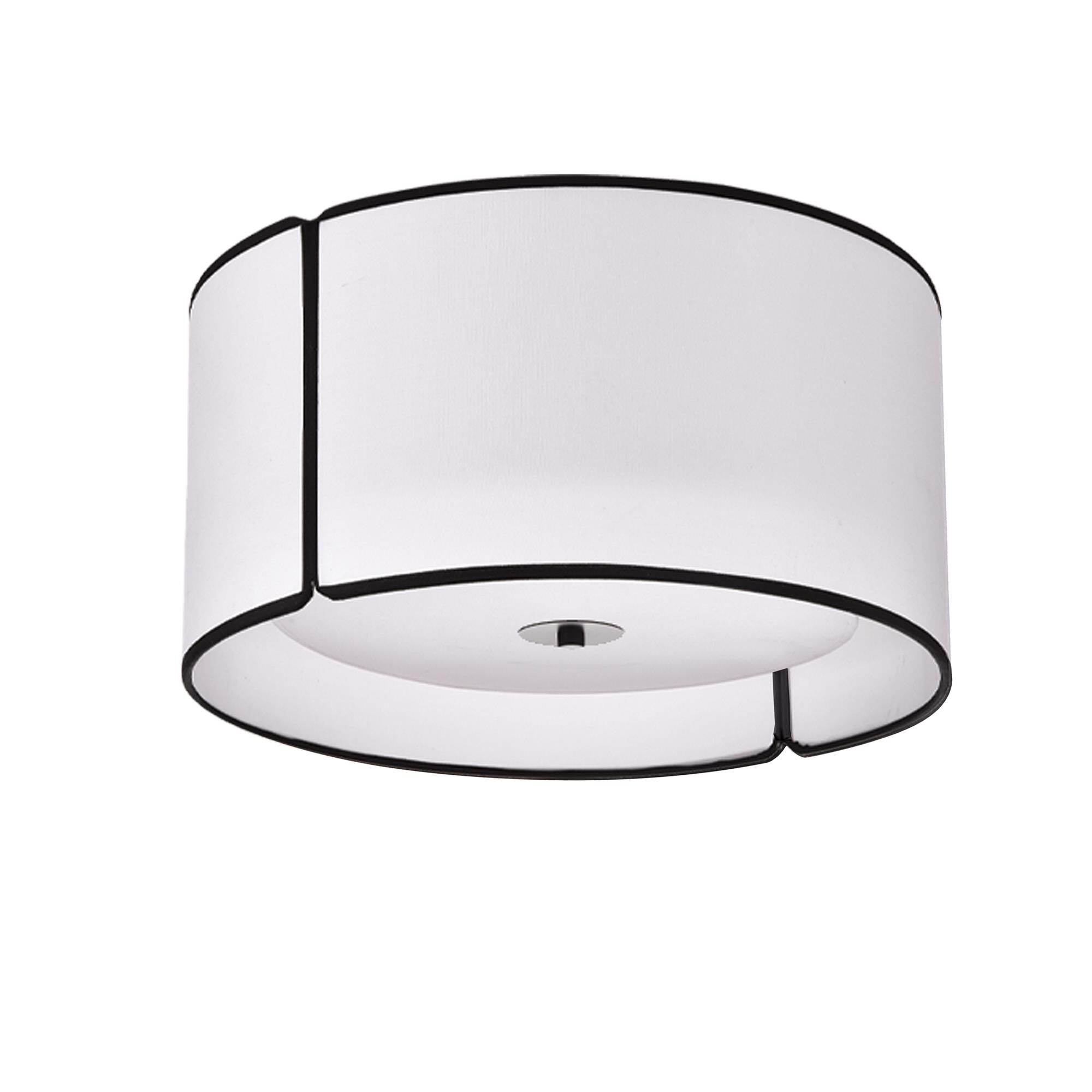 Notched Drum 15 Inch 3 Light LED Flush Mount by Dainolite