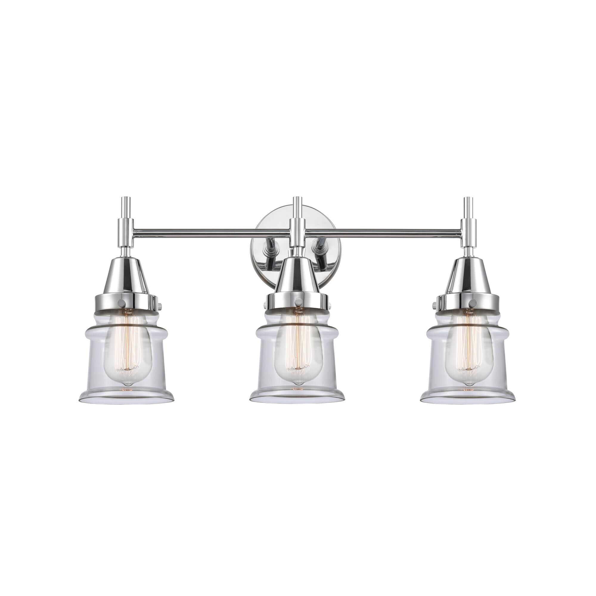 Shown in Polished Chrome finish and Clear Large Cone glass