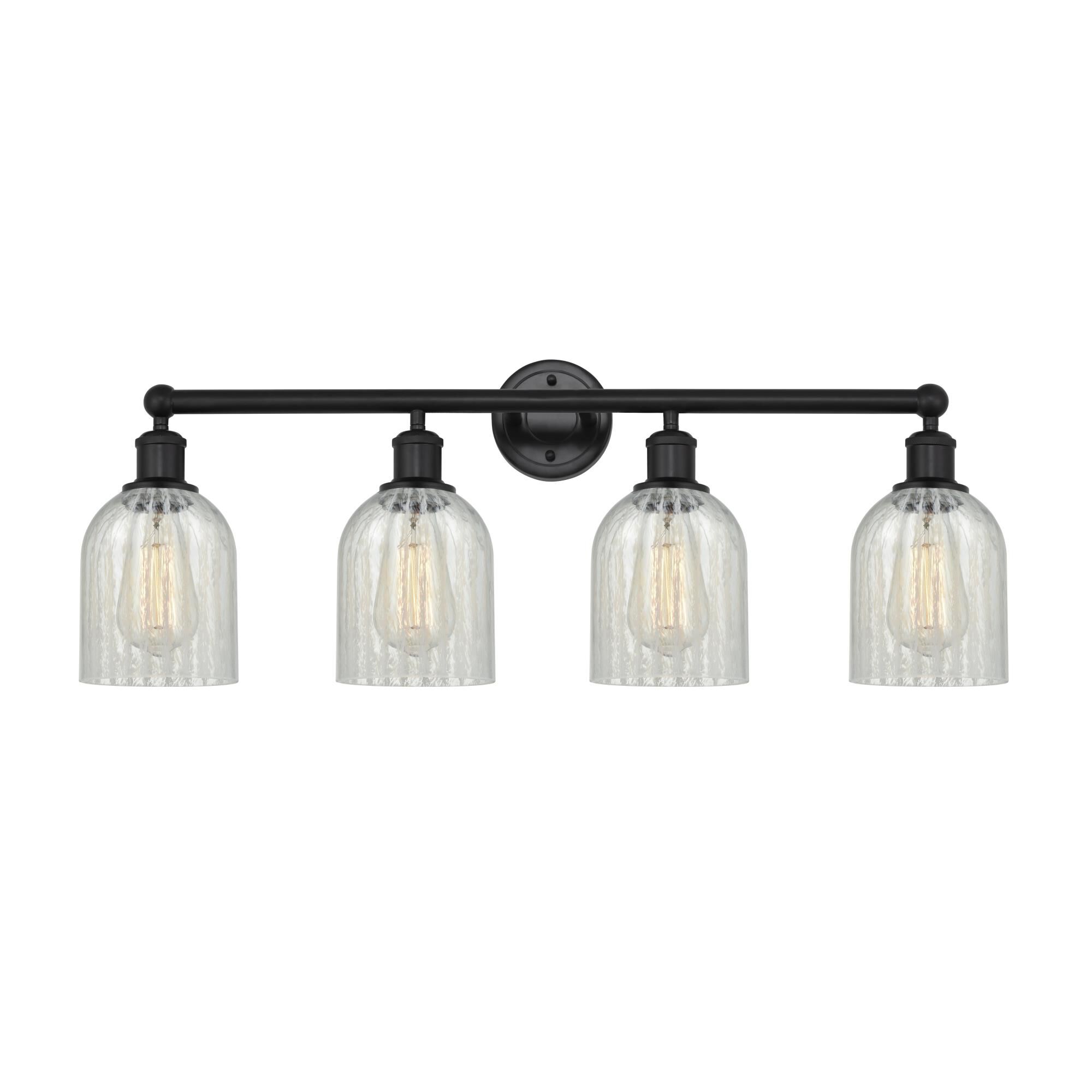 Shown in Matte Black, Mouchette finish and Mouchette glass and Mouchette Glass shade