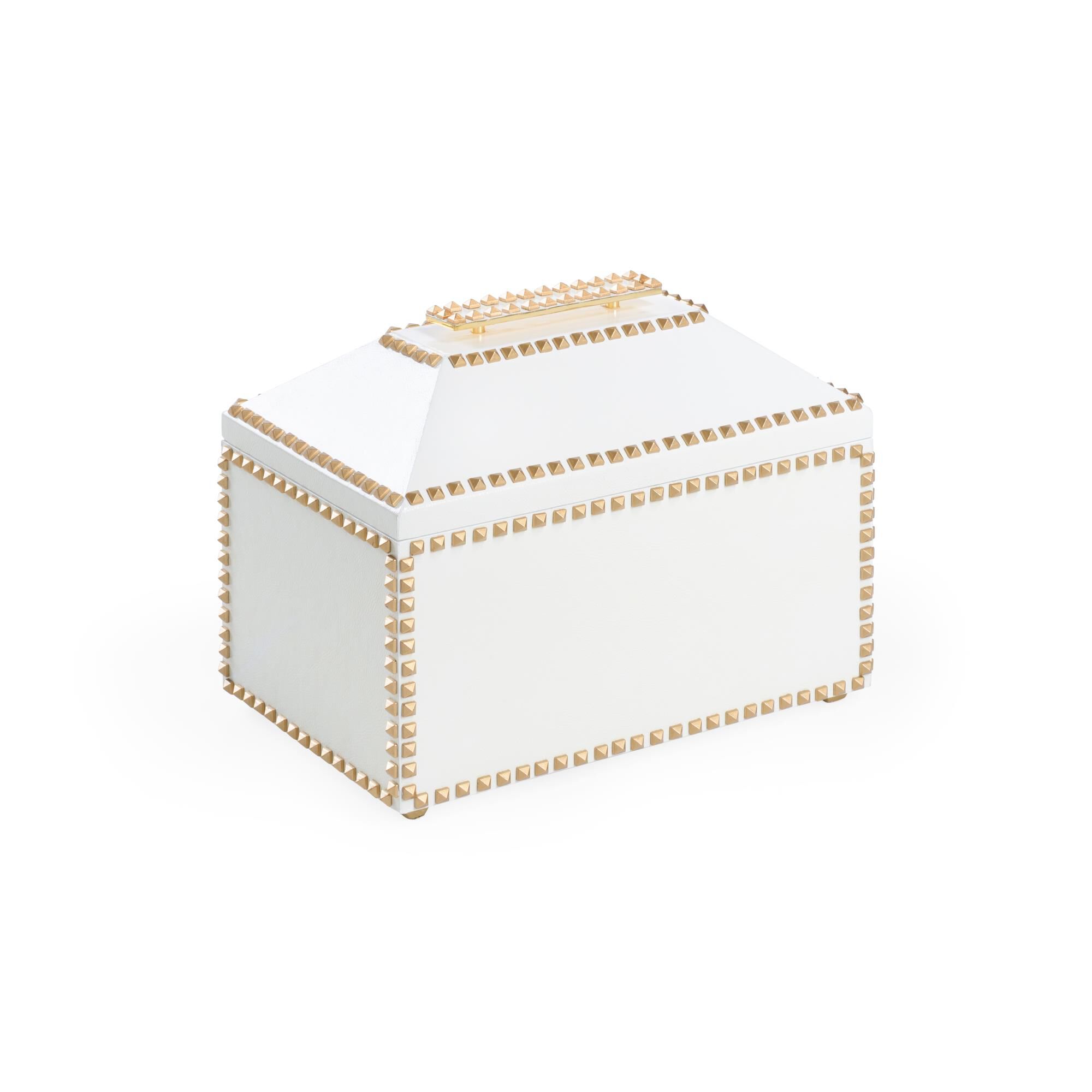 Shown in White/Gold finish