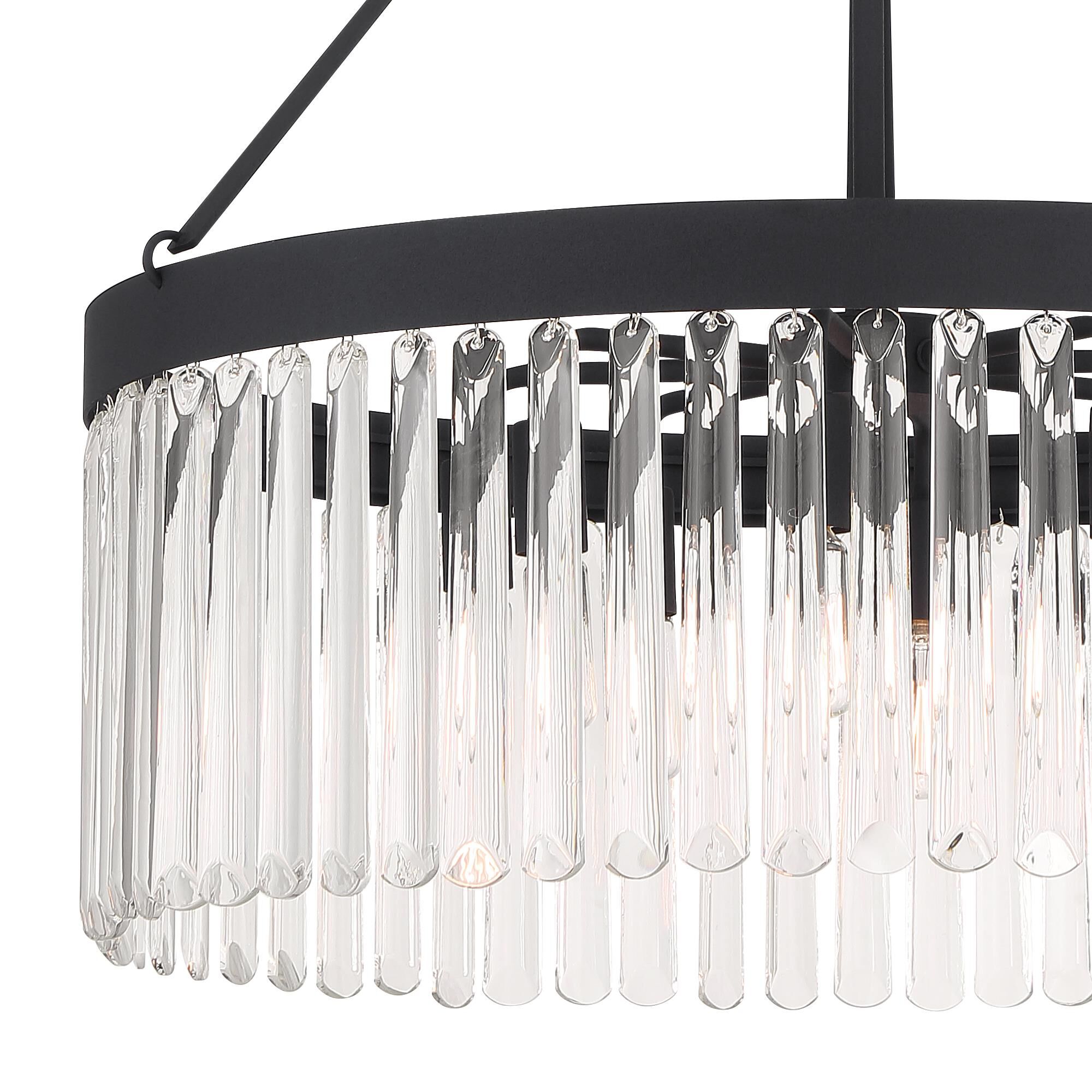 Emory 24 Inch 8 Light Chandelier by Crystorama