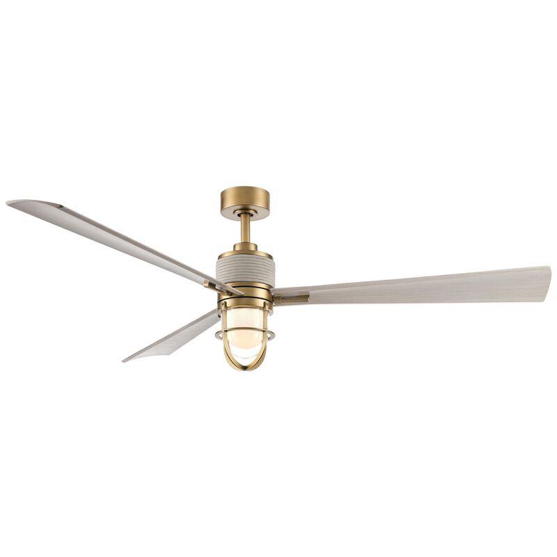 Nauticus 65 Inch Ceiling Fan with Light Kit by Minka Aire