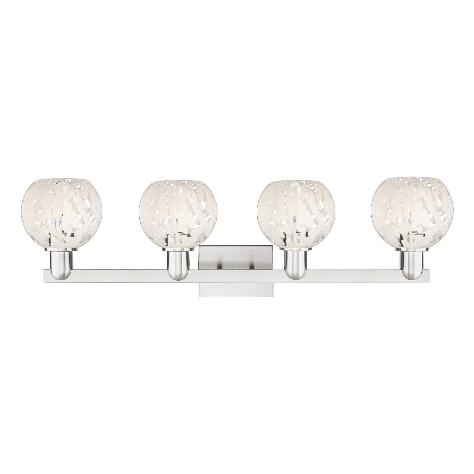 Bruno Marashlian White Mouchette 33 Inch Bath Vanity Light by Innovations Lighting