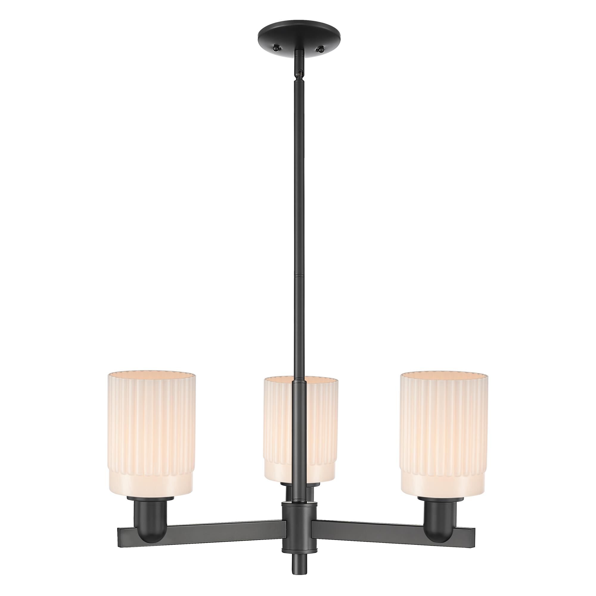 Shown in Matte Black finish and Matte White glass