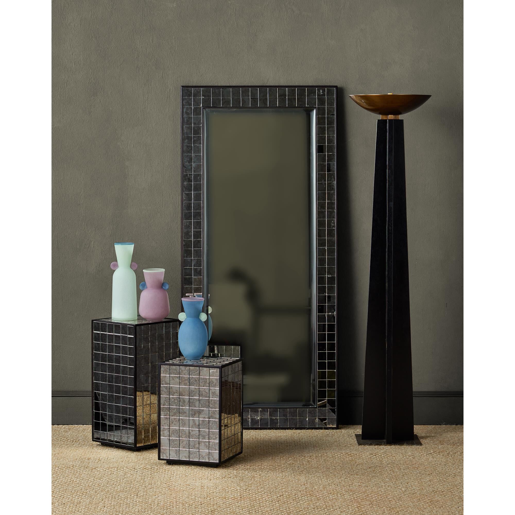Mosaico 74 Inch Floor Mirror by Currey and Company