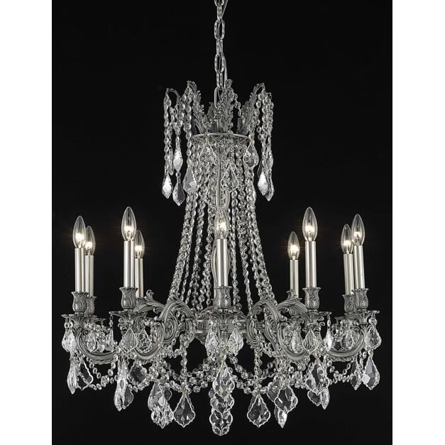 Rosalia 28 Inch 10 Light Chandelier by Elegant Lighting