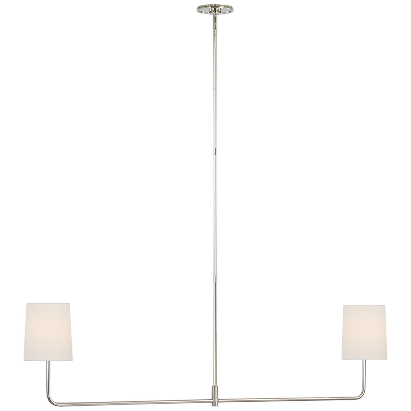 Barbara Barry Go Lightly 54 Inch 2 Light LED Linear Suspension Light by Visual Comfort Signature Collection