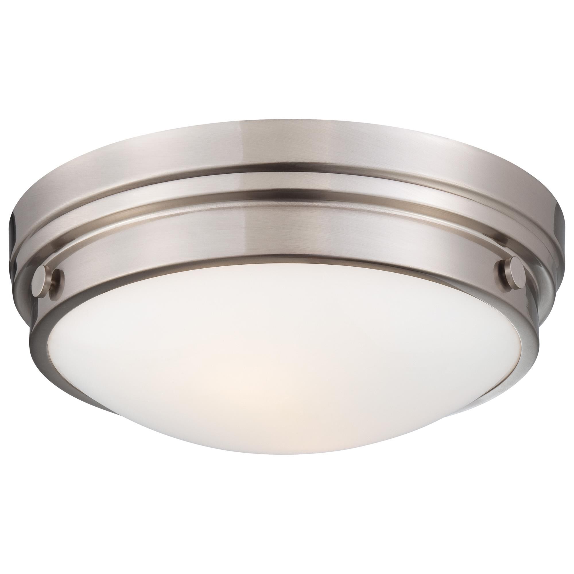 Shown in Brushed Nickel finish and Clear W/White Paint Inside glass