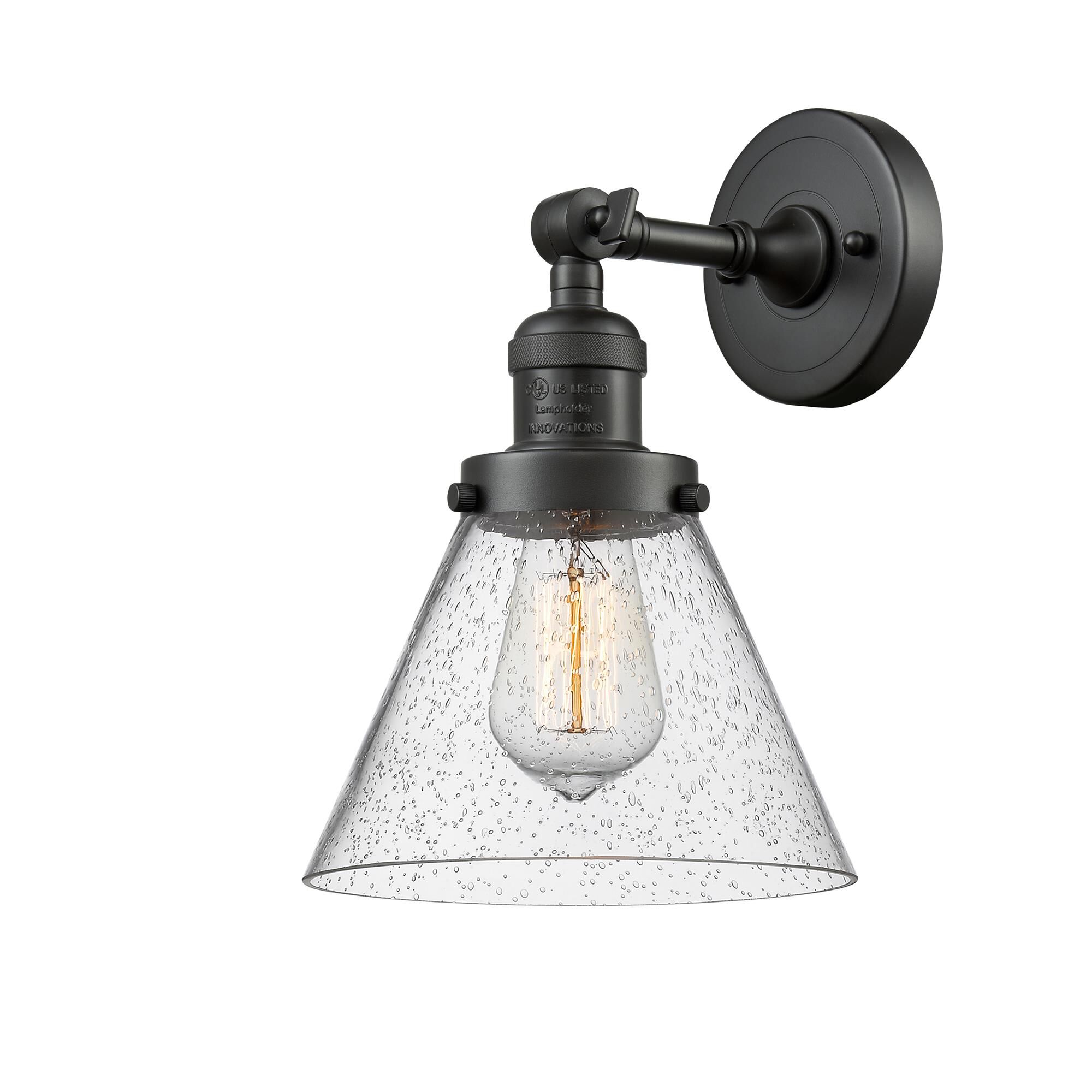 Bruno Marashlian Large Cone 7 Inch 1 Light Semi Flush Mount by Innovations Lighting