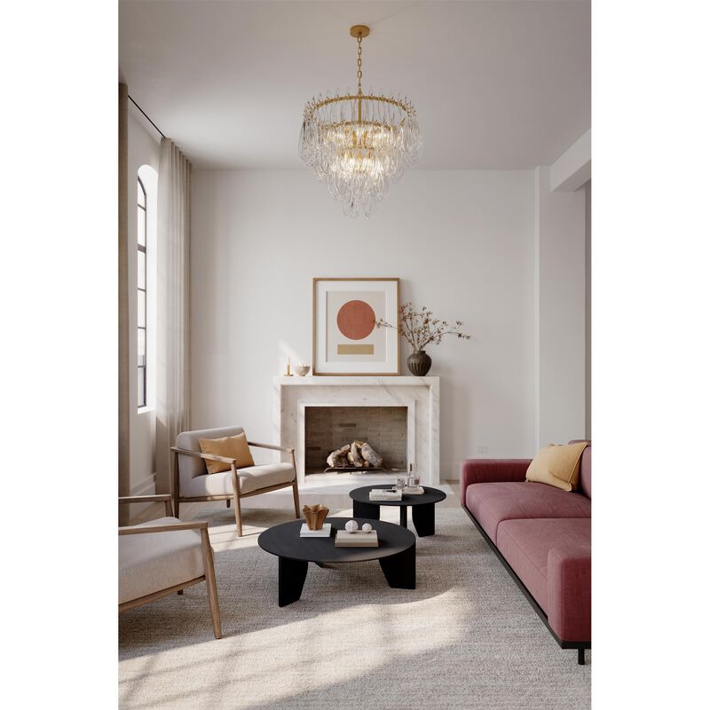 Glassara 32 Inch Chandelier by Metropolitan Lighting