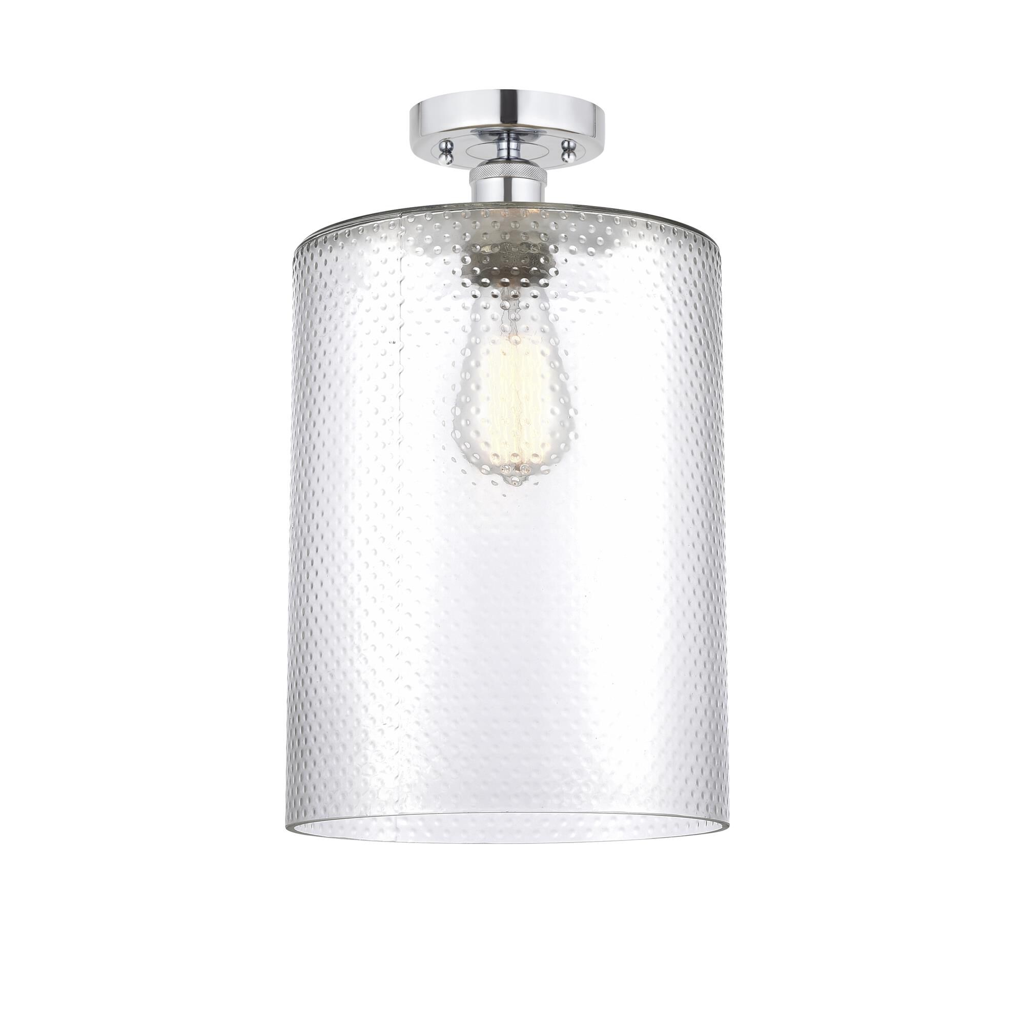 Shown in Polished Chrome finish and Clear glass