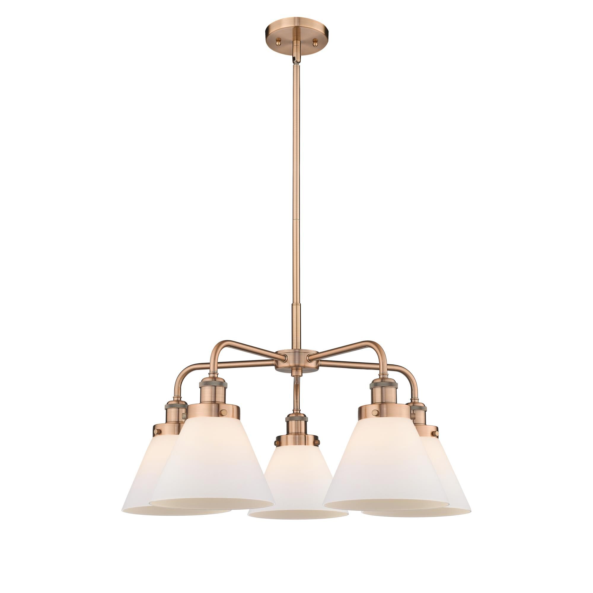 Bruno Marashlian Cone 25 Inch 5 Light Chandelier by Innovations Lighting