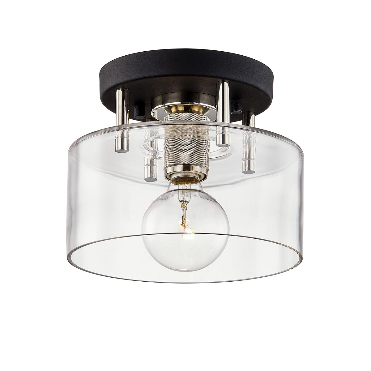 Bergamot Station 8.5 Inch Semi Flush Mount by Troy Lighting