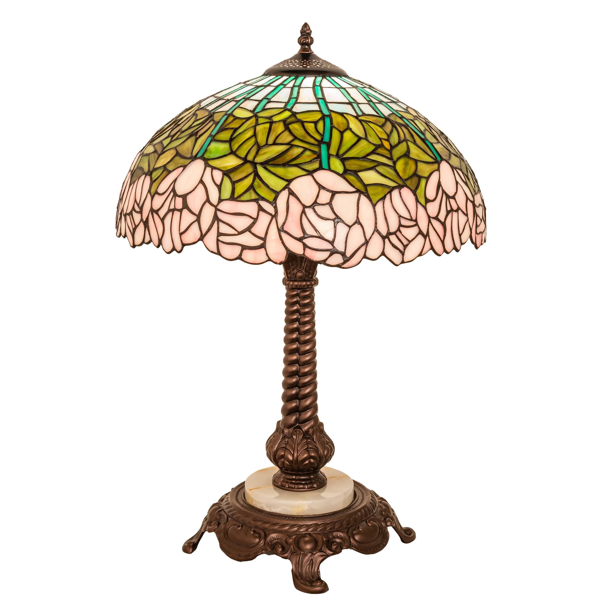 Tiffany Cabbage Rose 23 Inch Table Lamp by Meyda Lighting
