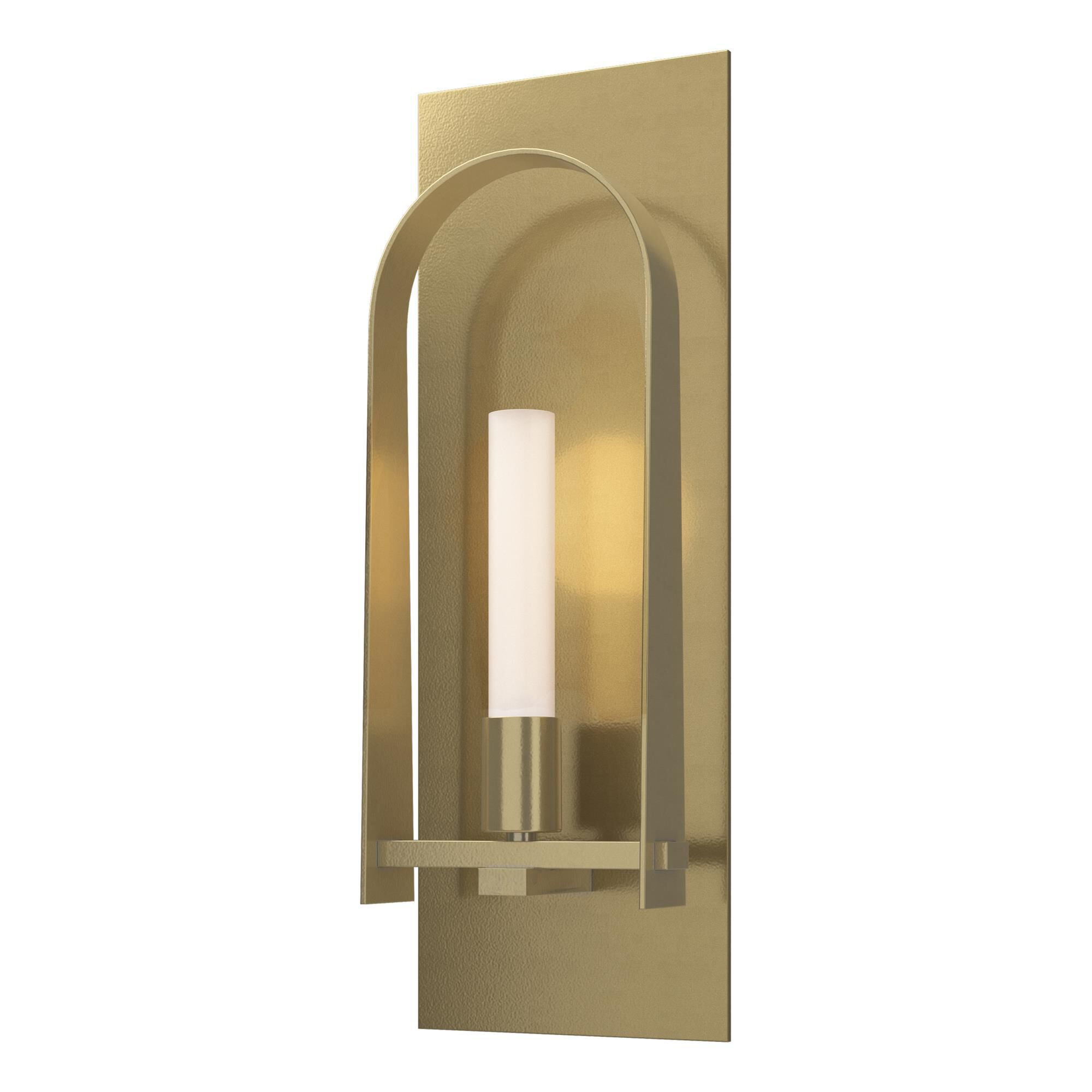 Shown in Modern Brass finish and Frosted glass and Frosted Glass shade